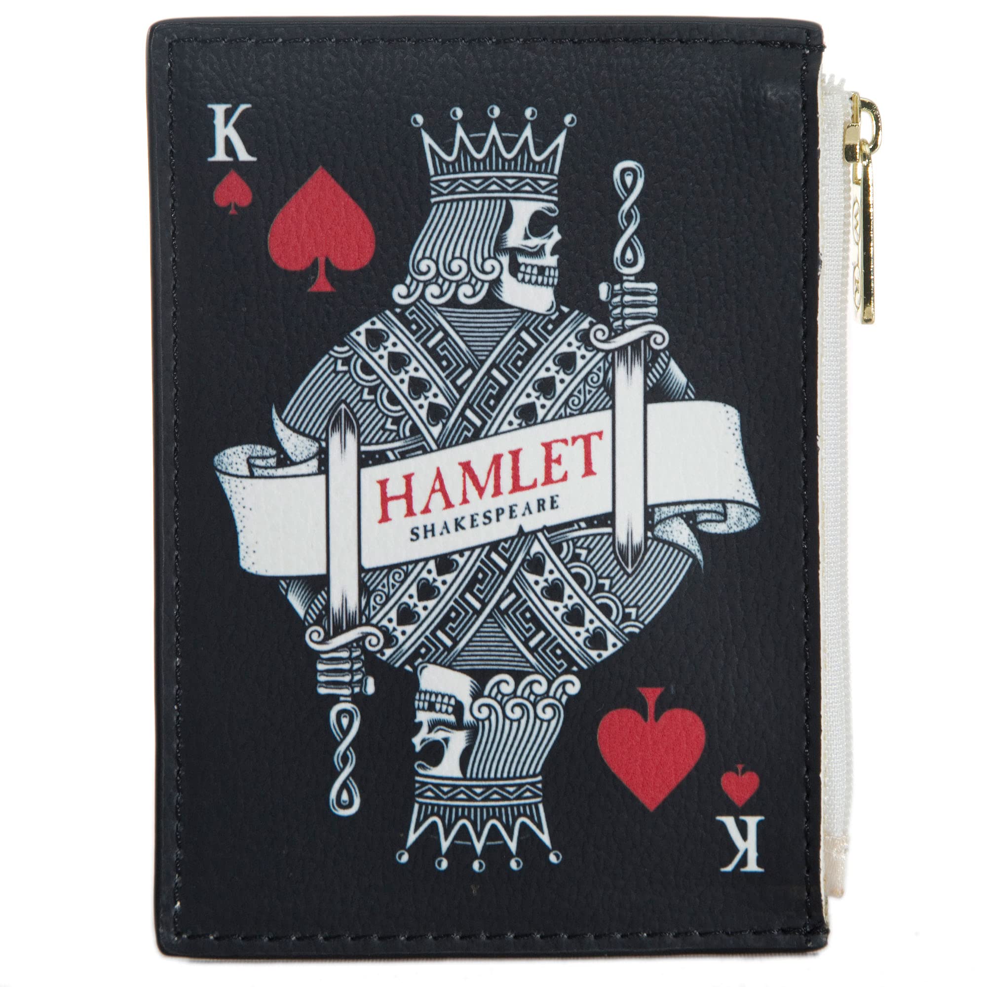 William Shakespeare Hamlet Themed Coin Purse - Literary Gift for Book Lovers, Readers & Bookworms - Elegant Book Club Accessory for Women - Perfect for Book Themed Parties, Reading Events & Author Meetups