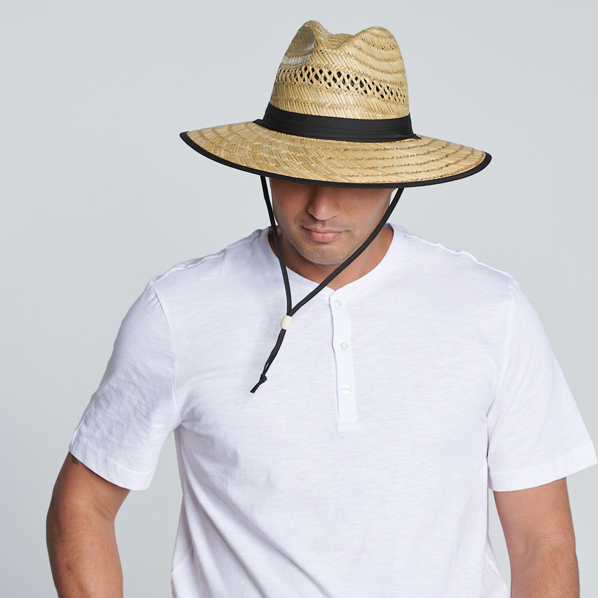 Men's Rush Straw Outback Hat - Lightweight & Breathable Sun Protection for Outdoor Adventures, Hiking, Fishing, and Beach Vacations