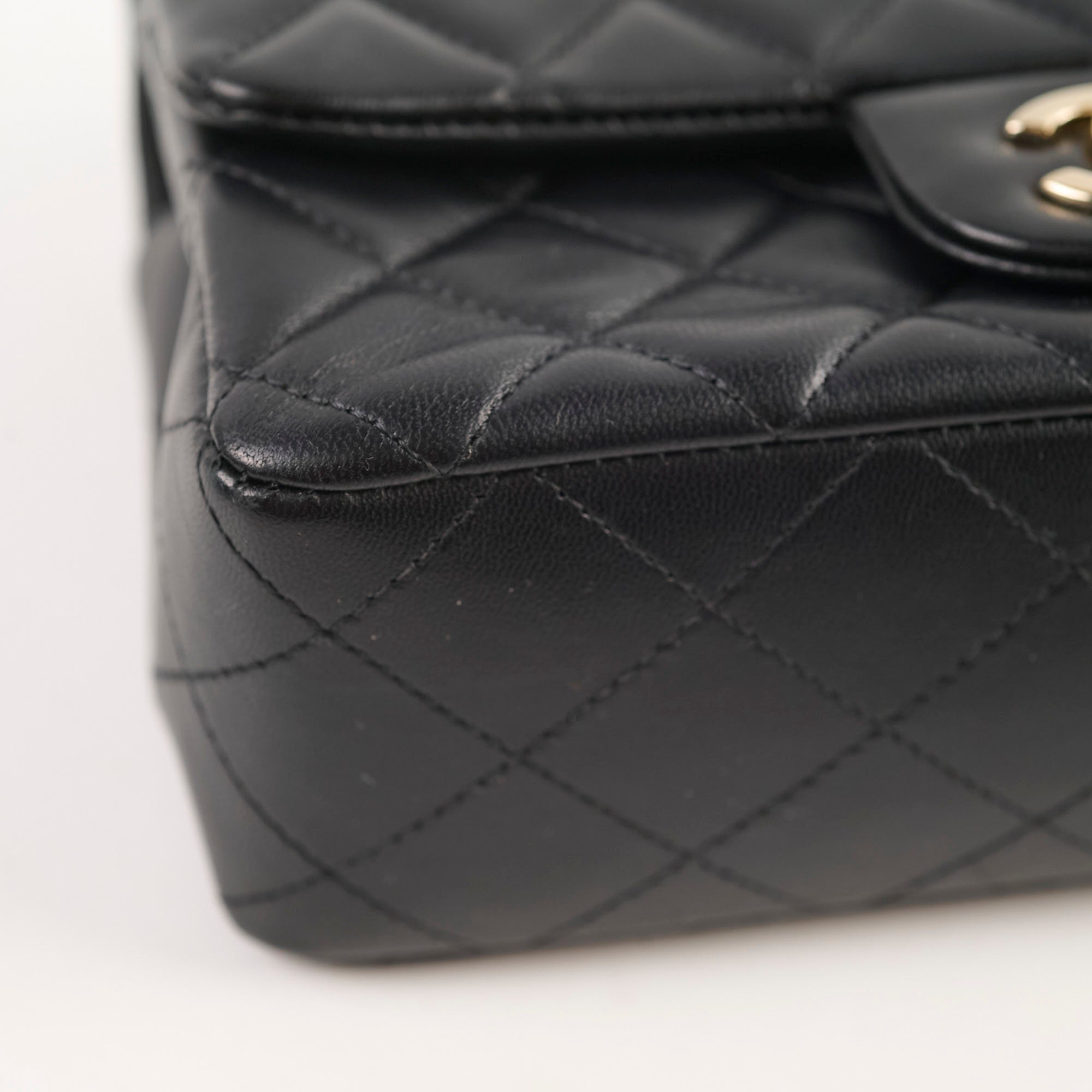 Chanel Mini Rectangular Bag Black Lambskin Leather with Microchip 2022 - Luxury Crossbody Purse for Women, Perfect for Date Night & Evening Events