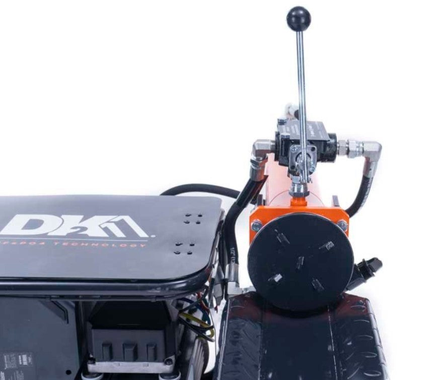 DK2 OPS220EV K 20 Ton Hydraulic Log Splitter Kit with 57.6V Li-ion Battery & Charger - Powerful Cordless Firewood Splitting for Backyard, Farm & Woodworking Projects