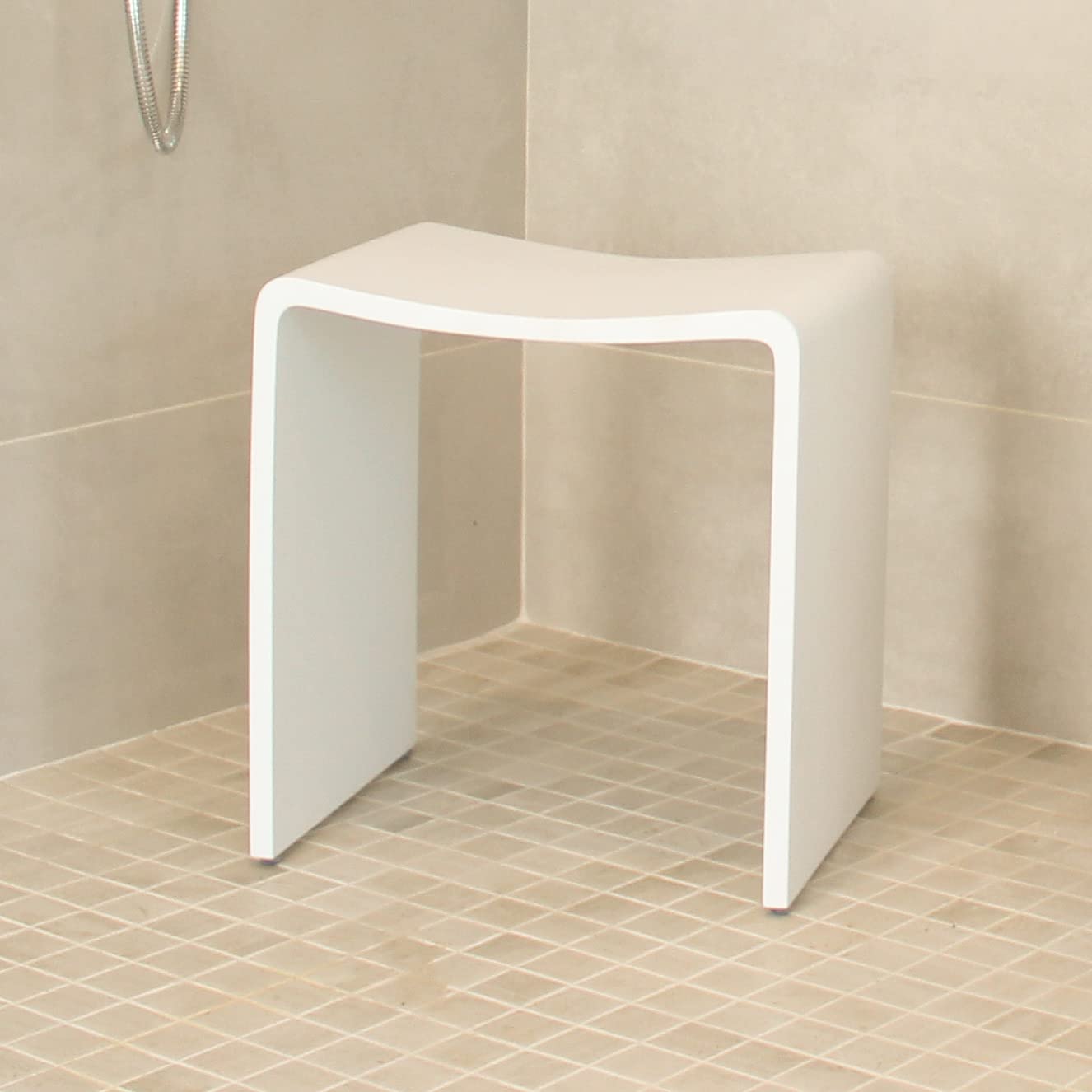 Refine RM2 Waterproof Shower Chair with Non-Slip Seat - 300 lbs Weight Capacity, FSA/HSA Eligible Medical Bath Stool (17