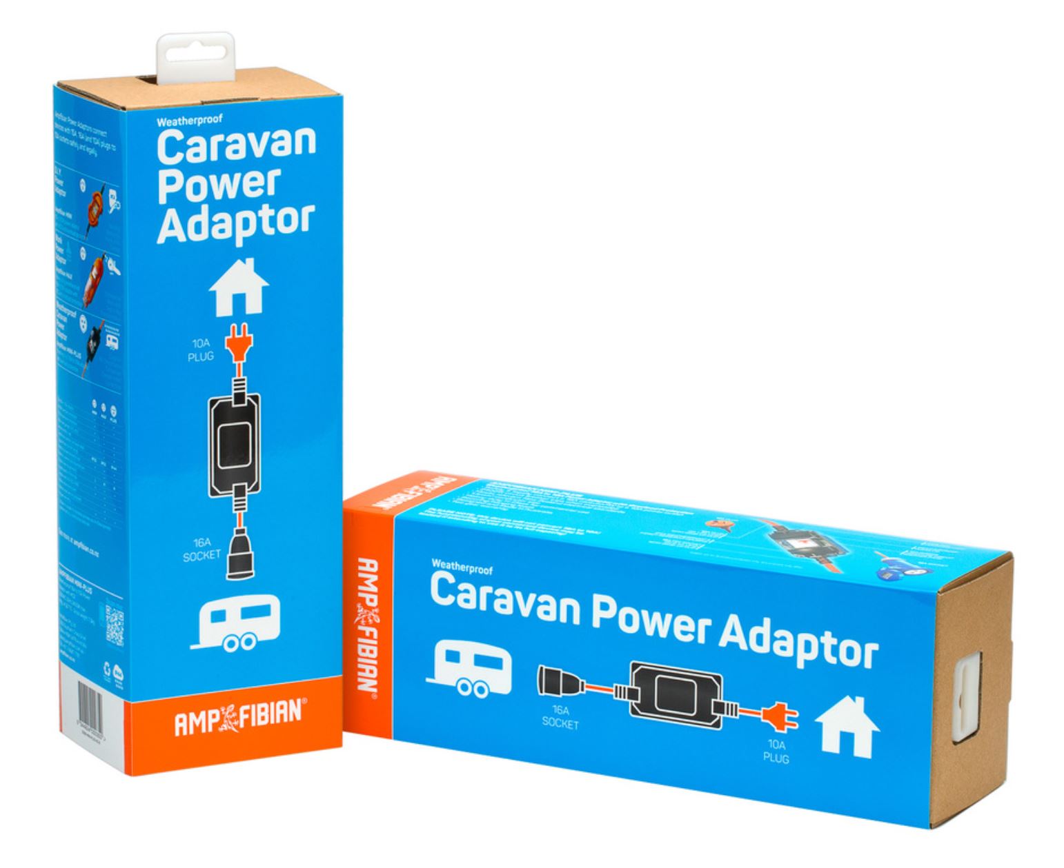 Ampfibian MINI PLUS Power Cord - 15A 240V Caravan to House Adapter for Campervan & RV Electrical Hookup | Outdoor Camping & Home Backup Power Supply