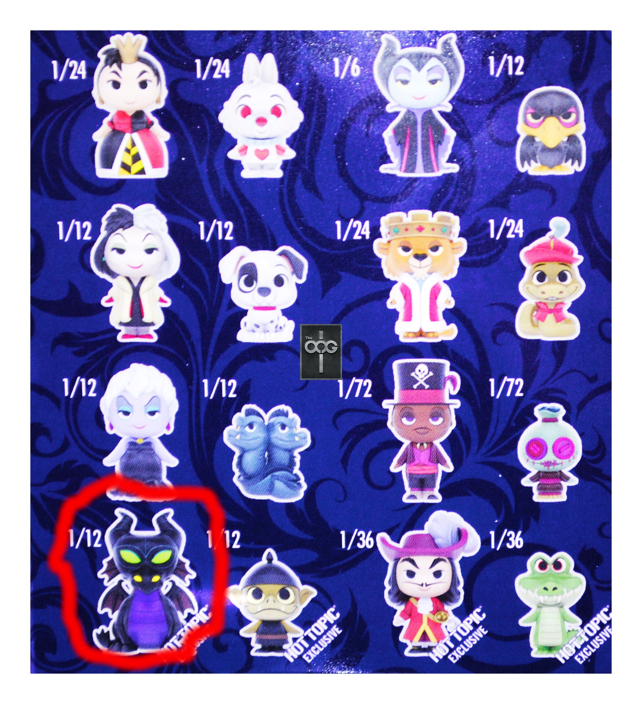 Exclusive Funko Mystery Mini Disney Villains & Companions - Maleficent Dragon 1/12 Rarity - Hot Topic Limited Edition Collectible for Disney Fans & Pop Culture Enthusiasts - Perfect for Display, Gifts, and Themed Collections