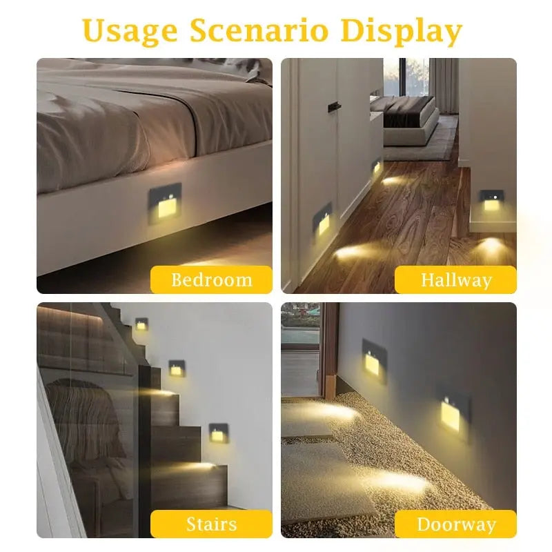 Energy-Efficient LED Recessed Lights for Staircase - Dimmable Downlight Fixtures for Home, Hallway & Indoor Lighting (6 Pack) - Perfect for Stairwells, Basements and Modern Interior Design