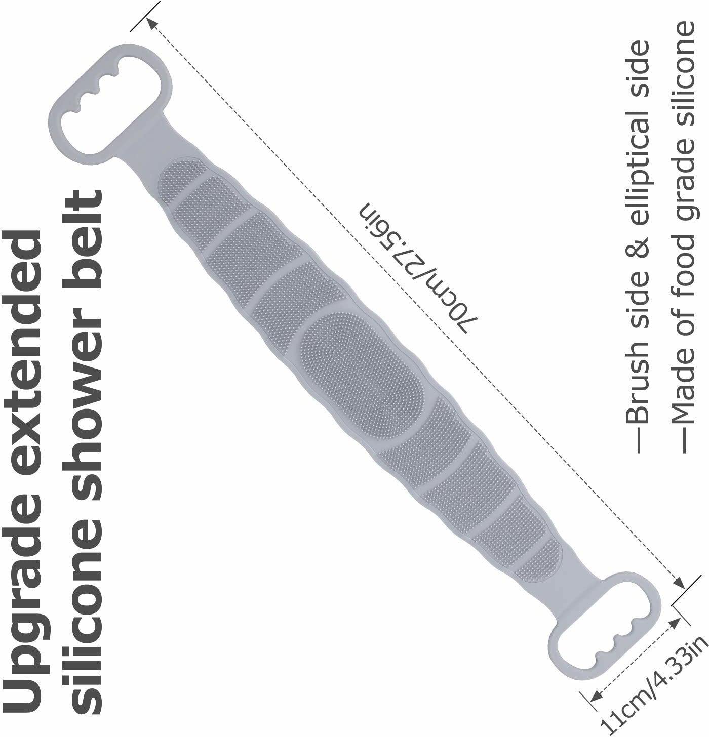 Exfoliating Back Scrubber for Shower - Long Handle Body Brush with Soft Bristles for Deep Cleansing, Acne & Dead Skin Removal - Perfect for Hard-to-Reach Areas & Spa-Like Exfoliation at Home