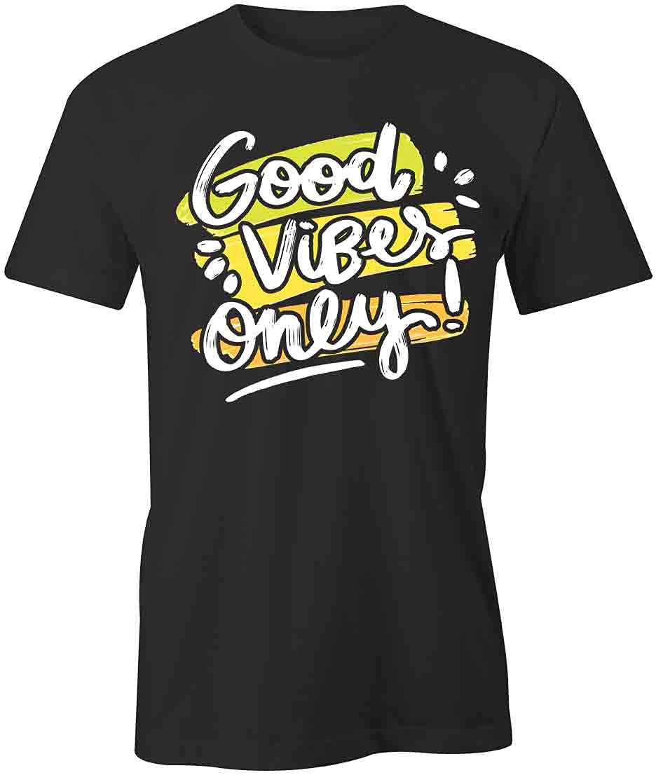 Good Vibes Only Graphic T-Shirt for Men & Women | Soft Cotton Printed Tee | Casual Streetwear, Music Festival Outfit, Everyday Comfort Wear