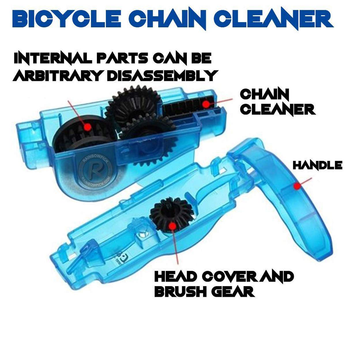 8-Piece Bike & Motorcycle Chain Cleaning Brush Kit - Heavy Duty Scrubber Set for Bike Chain, Crank, Tire & Sprocket - Perfect for Cycling Maintenance & Deep Cleaning Dirt, Grease & Stains