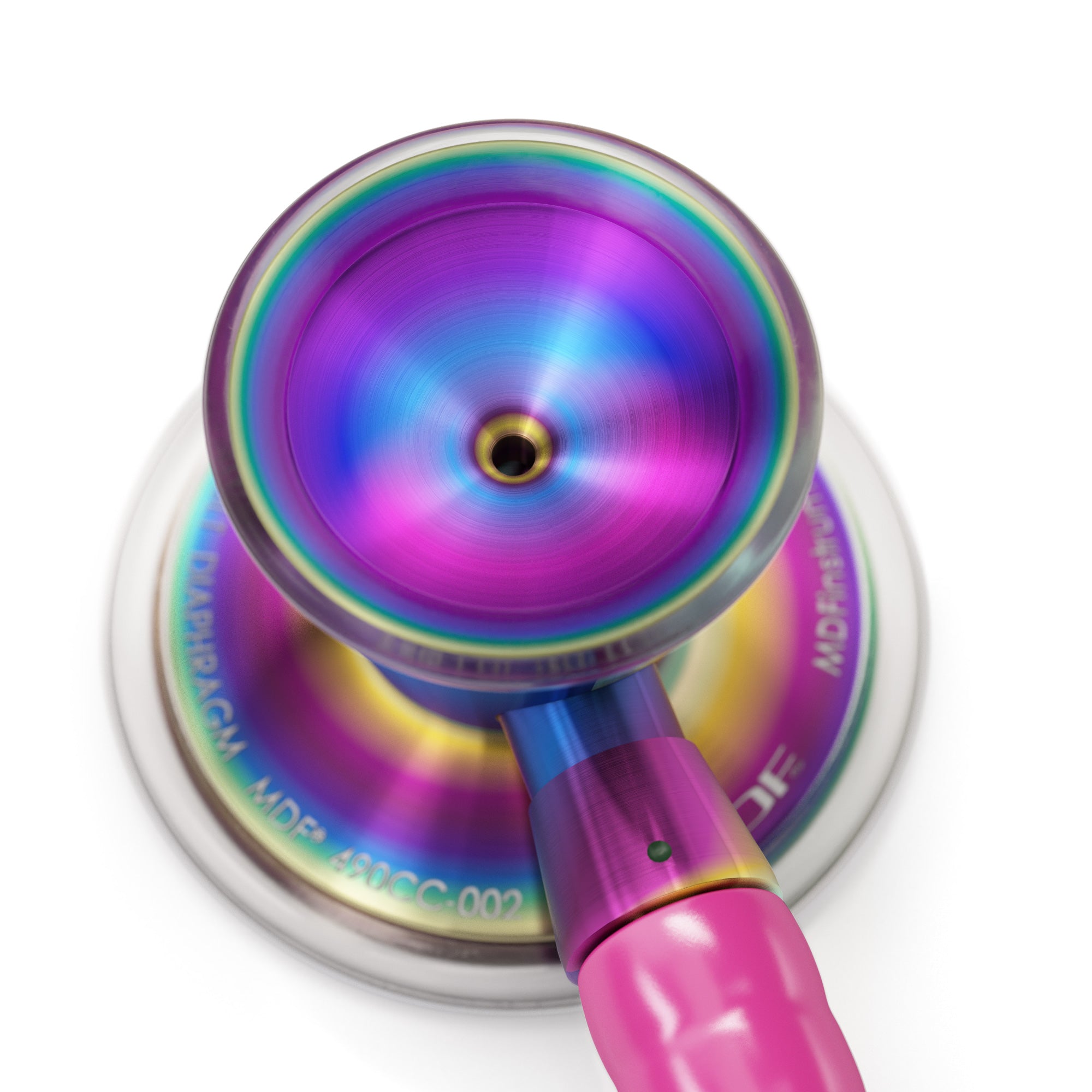 ProCardial® Titanium Cardiology Stethoscope - Bright Pink & Kaleidoscope Design | Premium Medical Stethoscope for Doctors, Nurses & Healthcare Professionals | Ideal for Cardiology, Pediatrics & Clinical Use