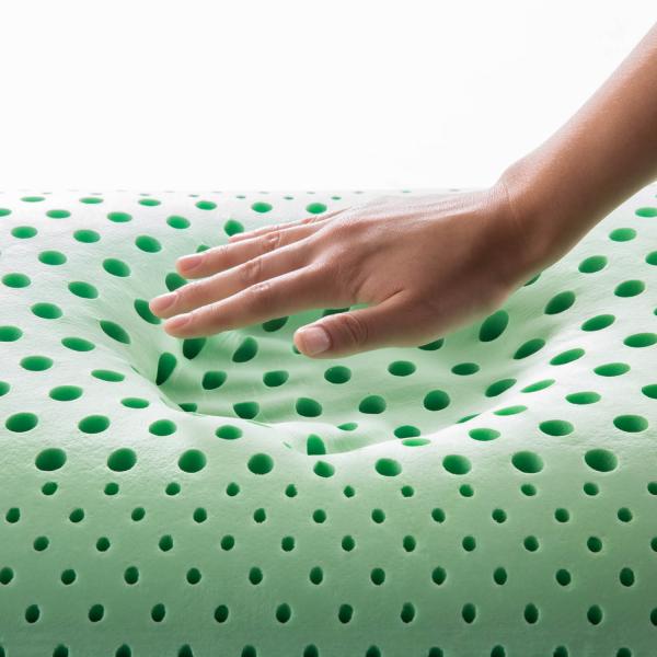 MALOUF Zoned ActiveDough Cooling Mattress Topper with Peppermint Infusion - Queen Size for Hot Sleepers & Pain Relief - Perfect for Summer Nights & Back Support