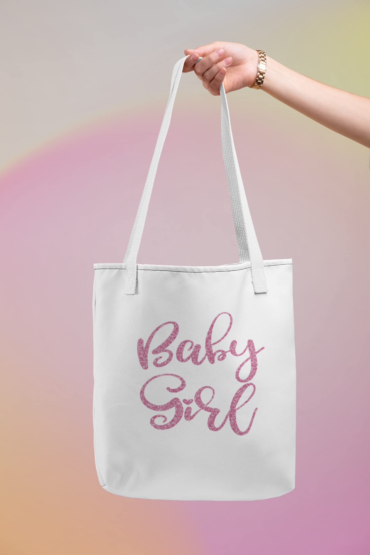 Baby Girl Iron On Decal - Flamingo Pink Glitter DIY Clothing Transfer for Newborns & Kids | Custom T-Shirt Decals for Birthday, Baby Shower & Family Matching Outfits