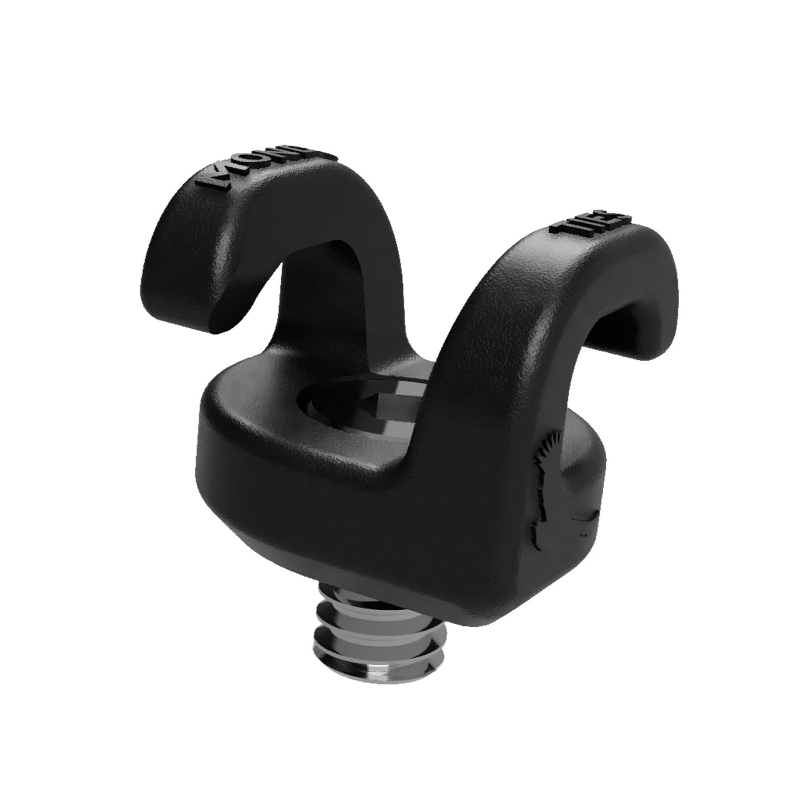 Kondor Blue Mondo Ties Cable Management Clips for Cameras (1/4-20 Thread) - 10 Pack Raven Black - Secure Camera Cables for DSLR, Video & Studio Equipment