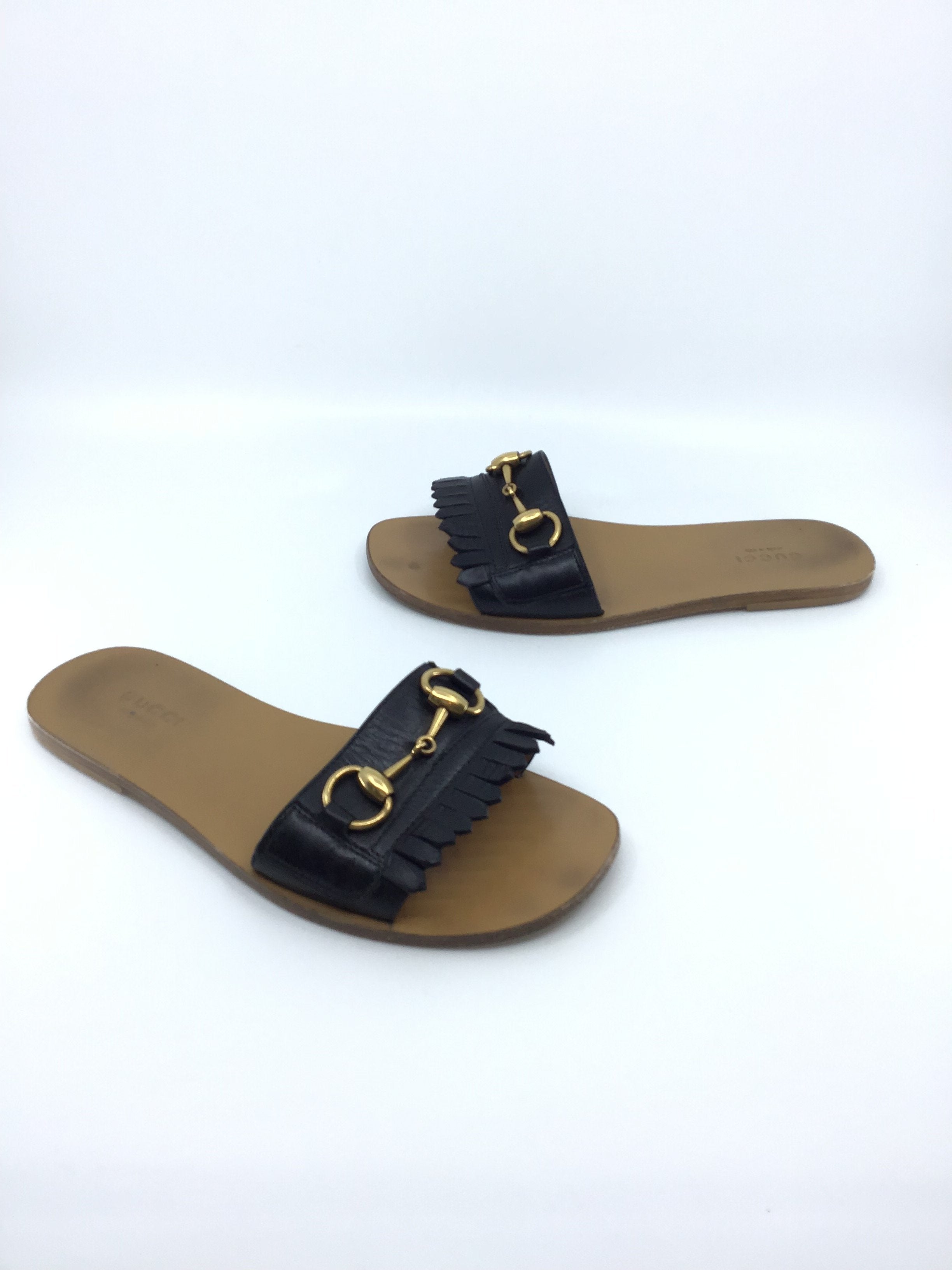 Gucci Black Slide Sandals for Women - Luxury Comfortable Slides with Logo - Perfect for Beach, Pool, and Summer Outfits