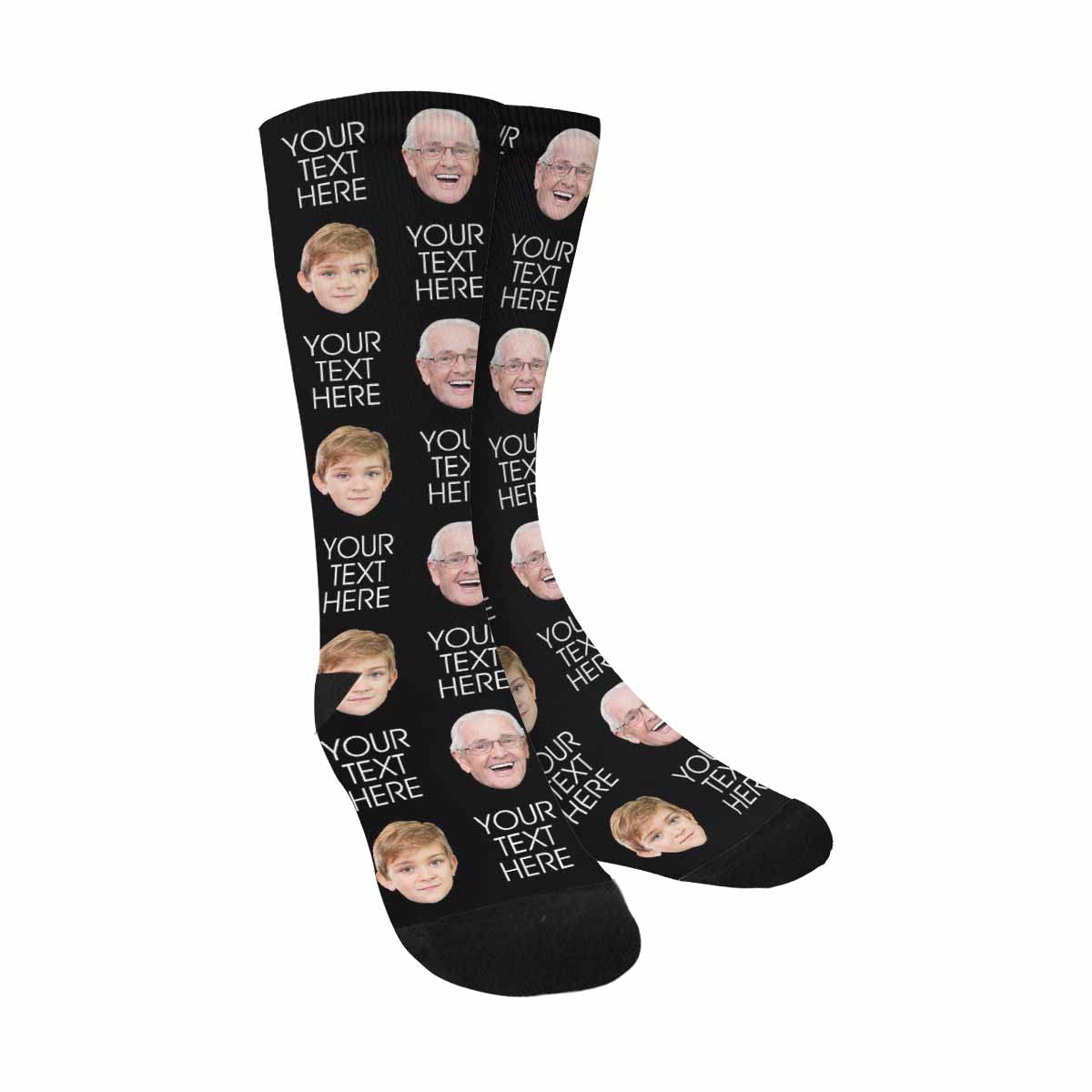 Custom Photo Socks with Your Face - Personalized Couple Socks for Men & Women - Great for Anniversaries, Gifts & Special Occasions