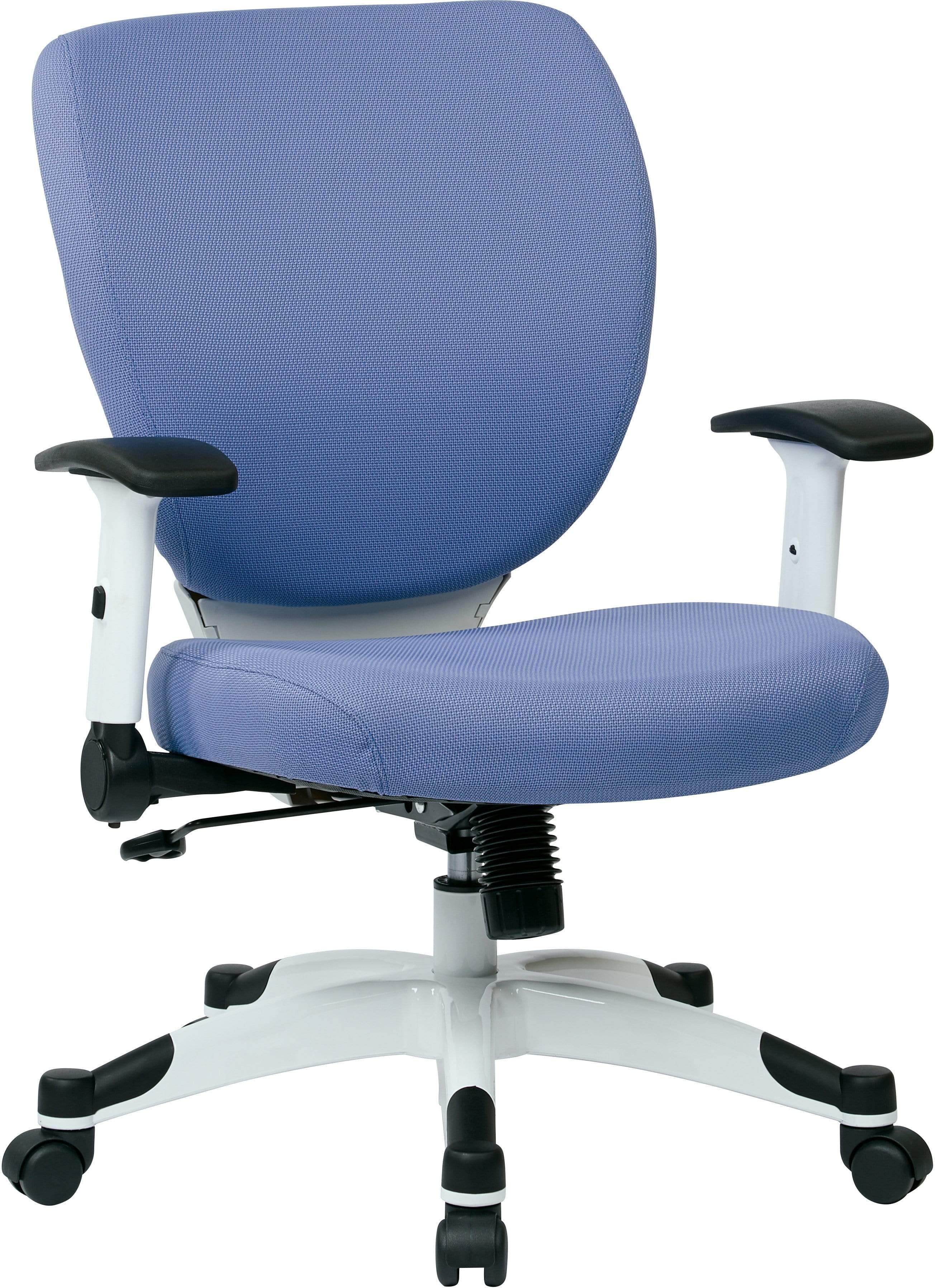 Office Star 5200W Fabric Mesh Office Chair with Fun Colors - Ergonomic Adjustable Swivel Task Chair for Home & Office Workspace
