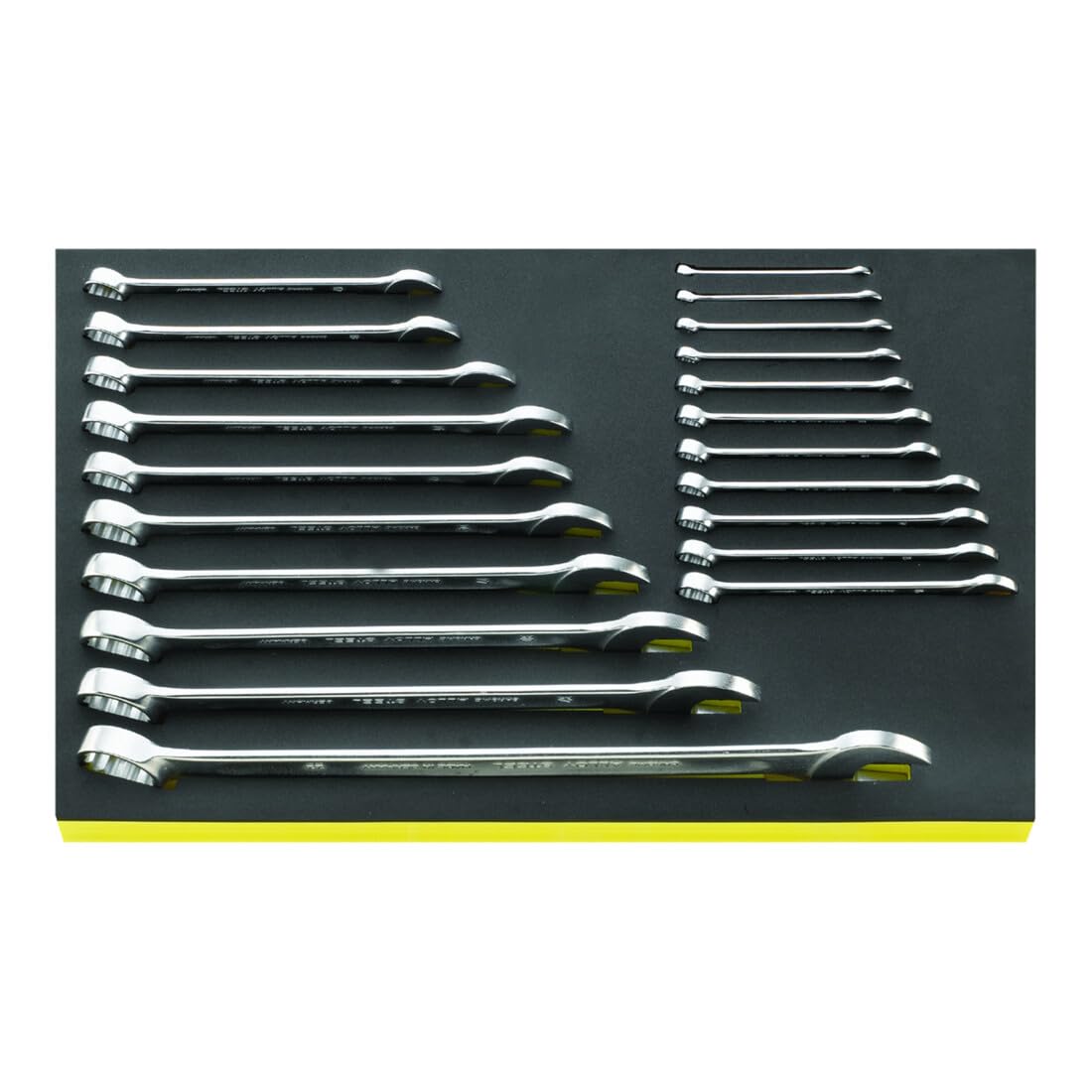 Stahlwille 96830174 21-Piece Combination Wrench Set - Chrome Alloy & Chrome-Plated (6mm-34mm) with Tool Control System Inlays | Professional Automotive & Industrial Tool Kit | Made in Germany | Perfect for Mechanics, DIY & Home Repair