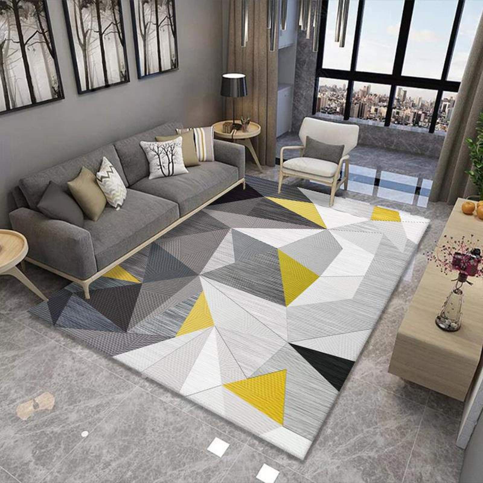 Premium Soft Touch Thick Pile Non-Shedding Area Rug - 180x280cm Large Modern Living Room & Bedroom Carpet - Cozy Home Decor for Living Spaces, Bedrooms & Offices