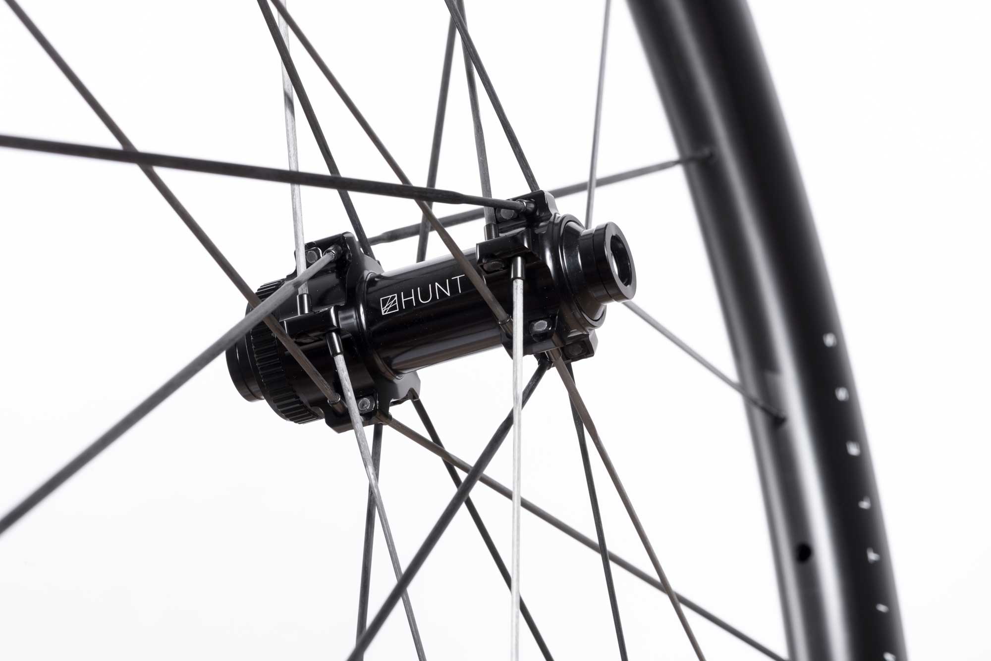 HUNT 40 Limitless Gravel Aero UD Carbon Spoke Wheelset - Lightweight Carbon Fiber Bike Wheels for Road & Gravel Cycling - Perfect for Racing, Adventure Riding & Long-Distance Bikepacking