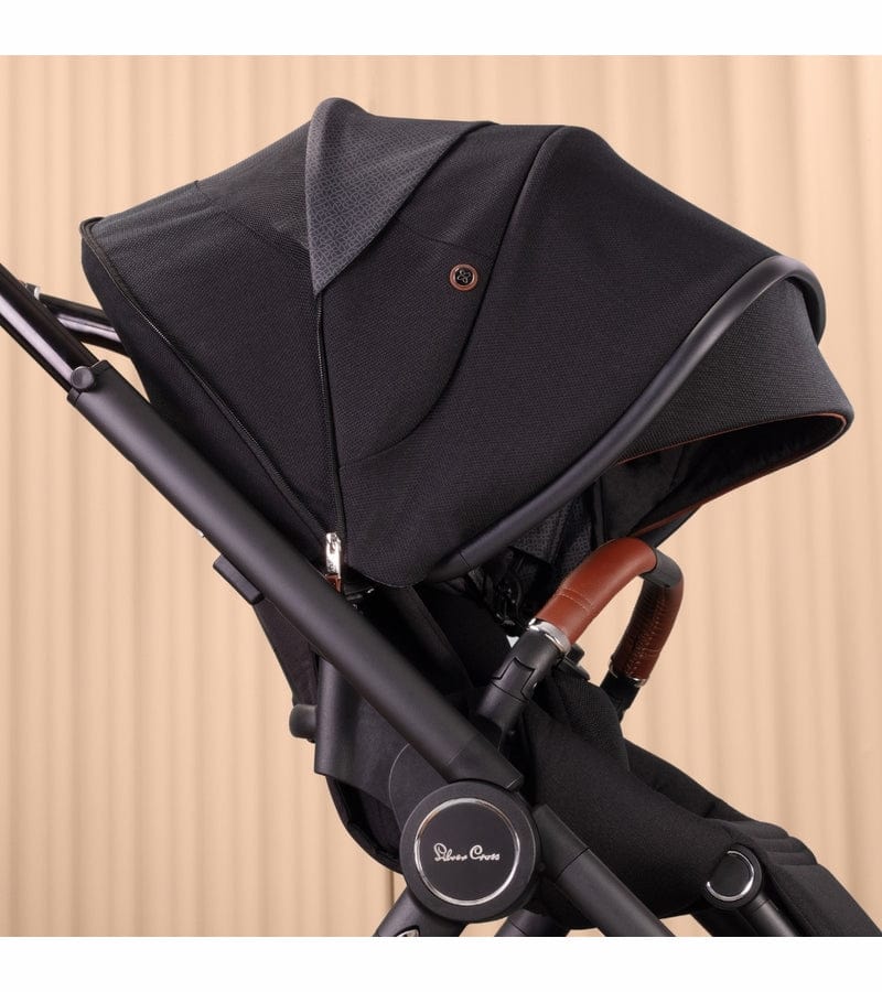 Silver Cross Reef Stroller with Folding Bassinet - Lightweight Compact Travel Baby Stroller for Newborns & Toddlers - Perfect for Shopping, Travel & Daily Walks