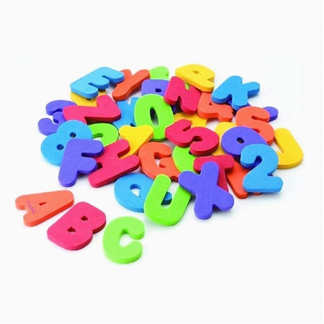 Non-Toxic Foam Numbers & Letters Bath Toys - 36PCS Educational Alphabet Counting Set for Toddlers | Safe Bathtime Learning & Sensory Play for Babies