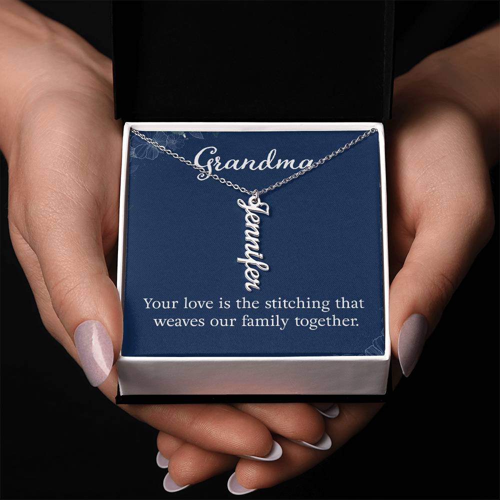 Personalized Grandkids Name Necklace - Custom Engraved Grandma Gift for Birthday, Mother's Day & Anniversary - Perfect for Family Keepsakes & Special Occasions