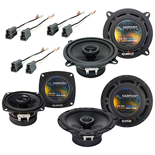 Harmony Audio HA-R4, HA-R5, HA-R65 Speaker Bundle - OEM Replacement for 1993-1996 Mitsubishi Mirage | Car Audio Upgrade for Enhanced Sound Quality