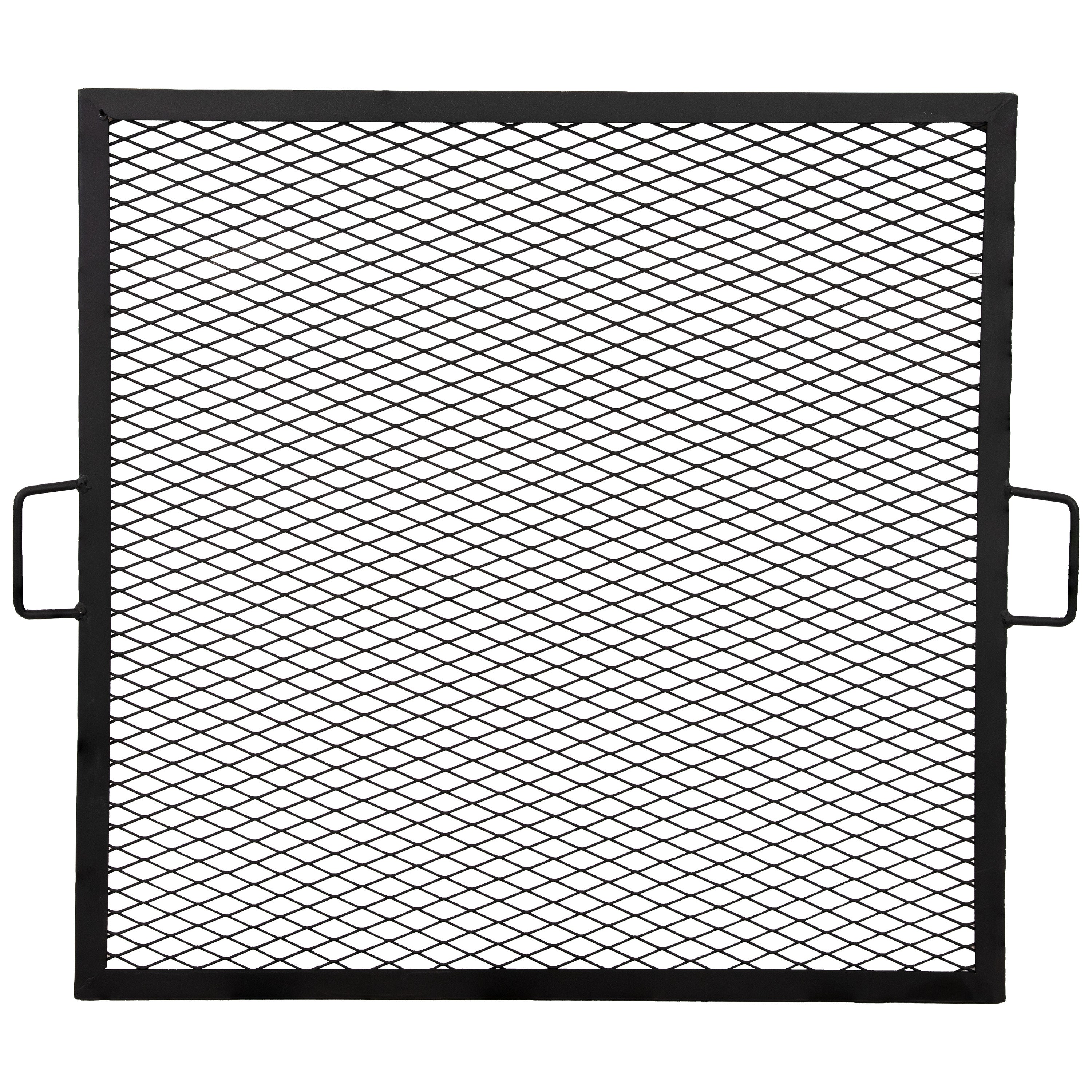 Sunnydaze X Marks Square Fire Pit Grill Grate - Heavy Duty Steel Cooking Grate for Outdoor Camping, Backyard BBQs & Patio Fire Pits