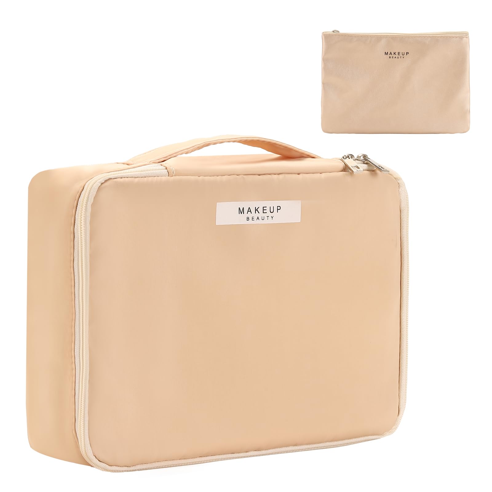 Queboom Travel Makeup Bag - Waterproof Cosmetic Organizer for Women & Men | Perfect for Vacation & Gym