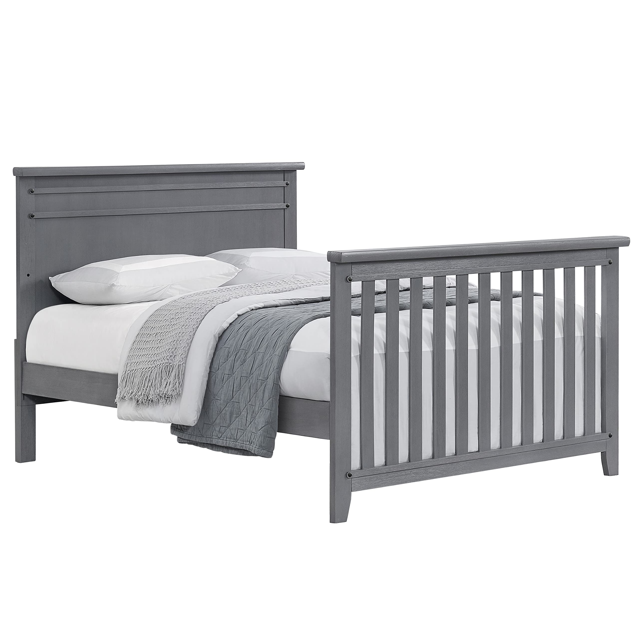 Soho Baby Ellison Crib to Full-Size Bed Conversion Kit - Ash Gray - GreenGuard Gold Certified - Safe & Durable Toddler Bed Rail for Nursery & Kids Room