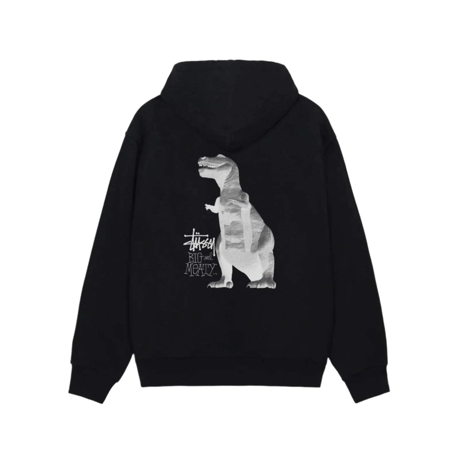 Stussy Big & Meaty Zip Hoodie for Men - Oversized Streetwear Pullover with Front Pocket | Perfect for Casual Wear, Street Fashion & Urban Lifestyle