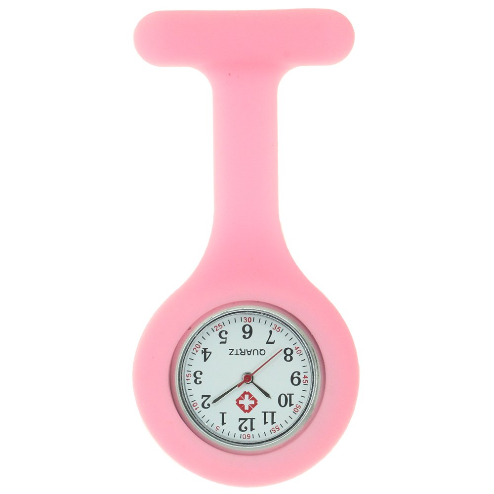 Silicone Pocket Watch Brooch Clip for Nurses & Doctors - Medical Nurse Watch with Fob - Perfect Gift for Healthcare Professionals - Ideal for Hospital, Clinic & Nursing Shifts