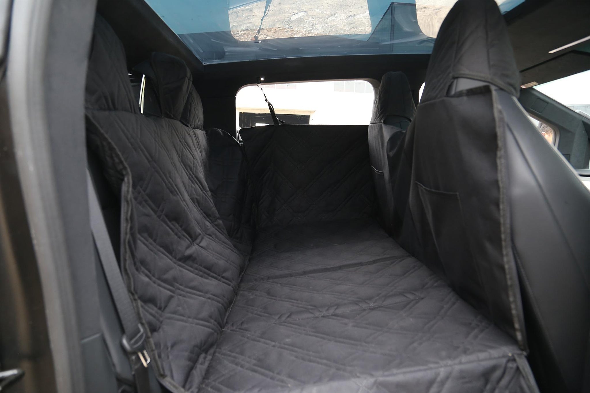 Premium Custom Fit Dog Seat Cover for Tesla Cybertruck - Waterproof & Nonslip Pet Car Seat Protector - Perfect for Road Trips & Outdoor Adventures