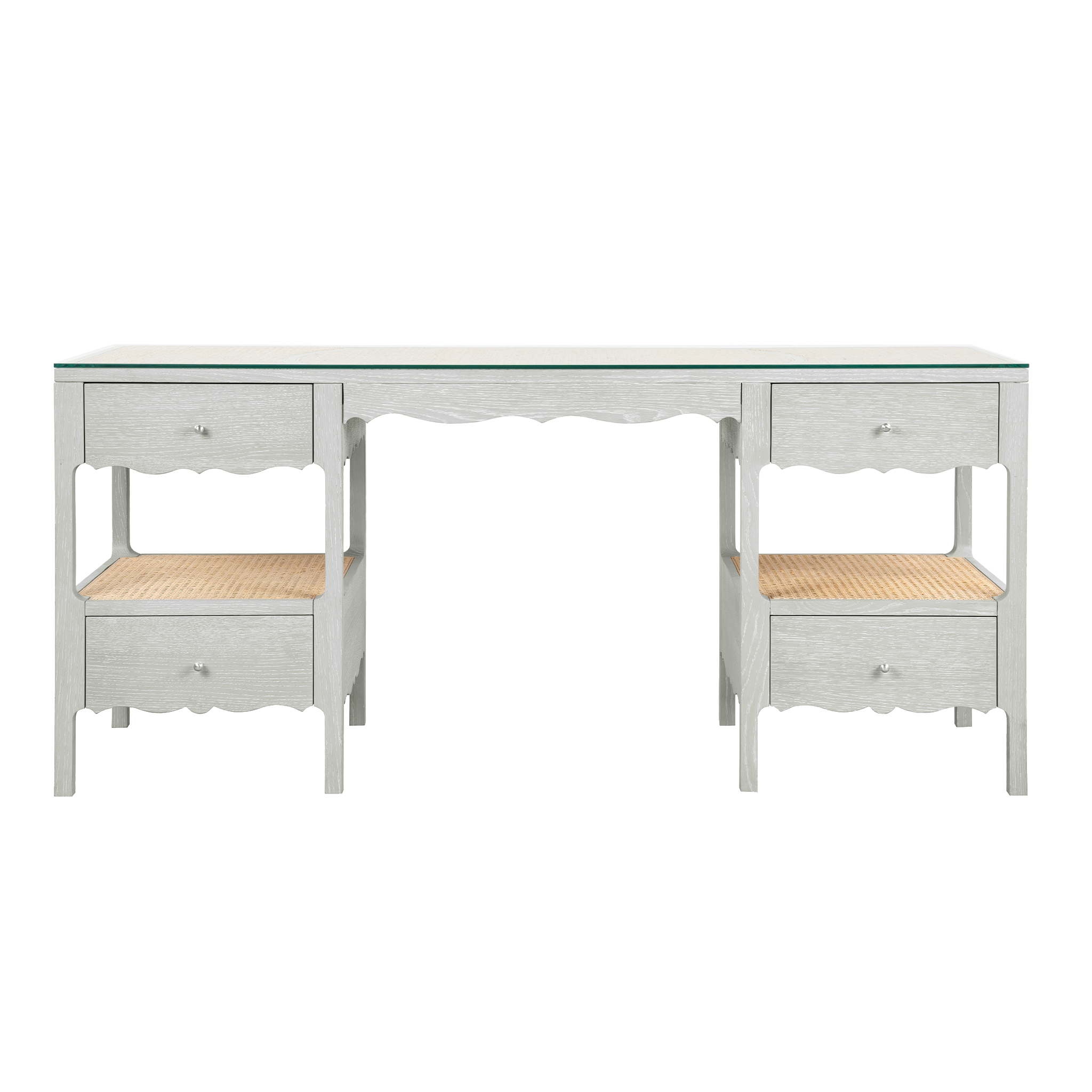 Arianna Modern Writing Desk - Home Office Computer Desk with Storage Shelf | Stylish Study Desk for Small Spaces, Dorm Rooms & Home Offices