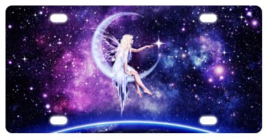Fairy Crescent Moon Novelty License Plate - 6