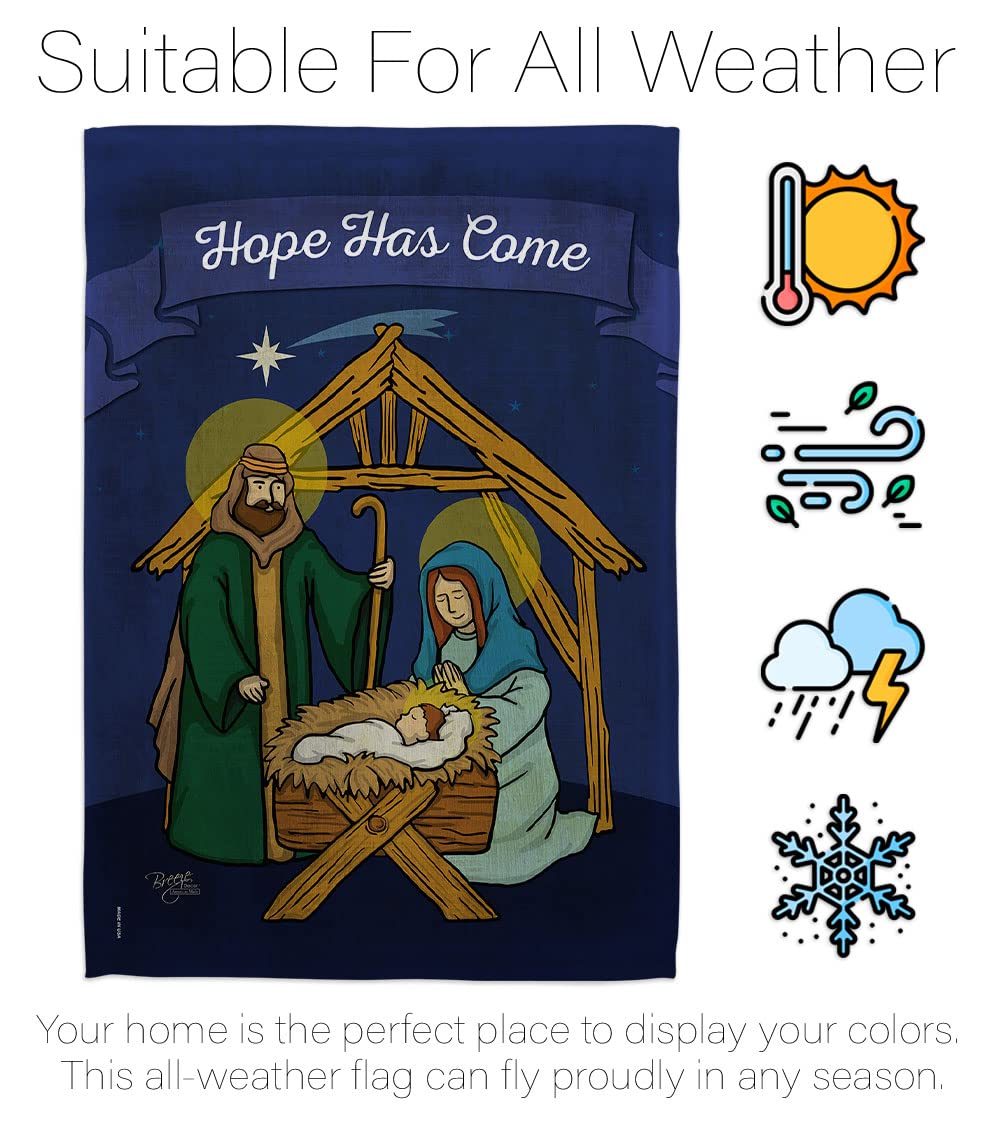 Winter Nativity House Flag Set 28x40