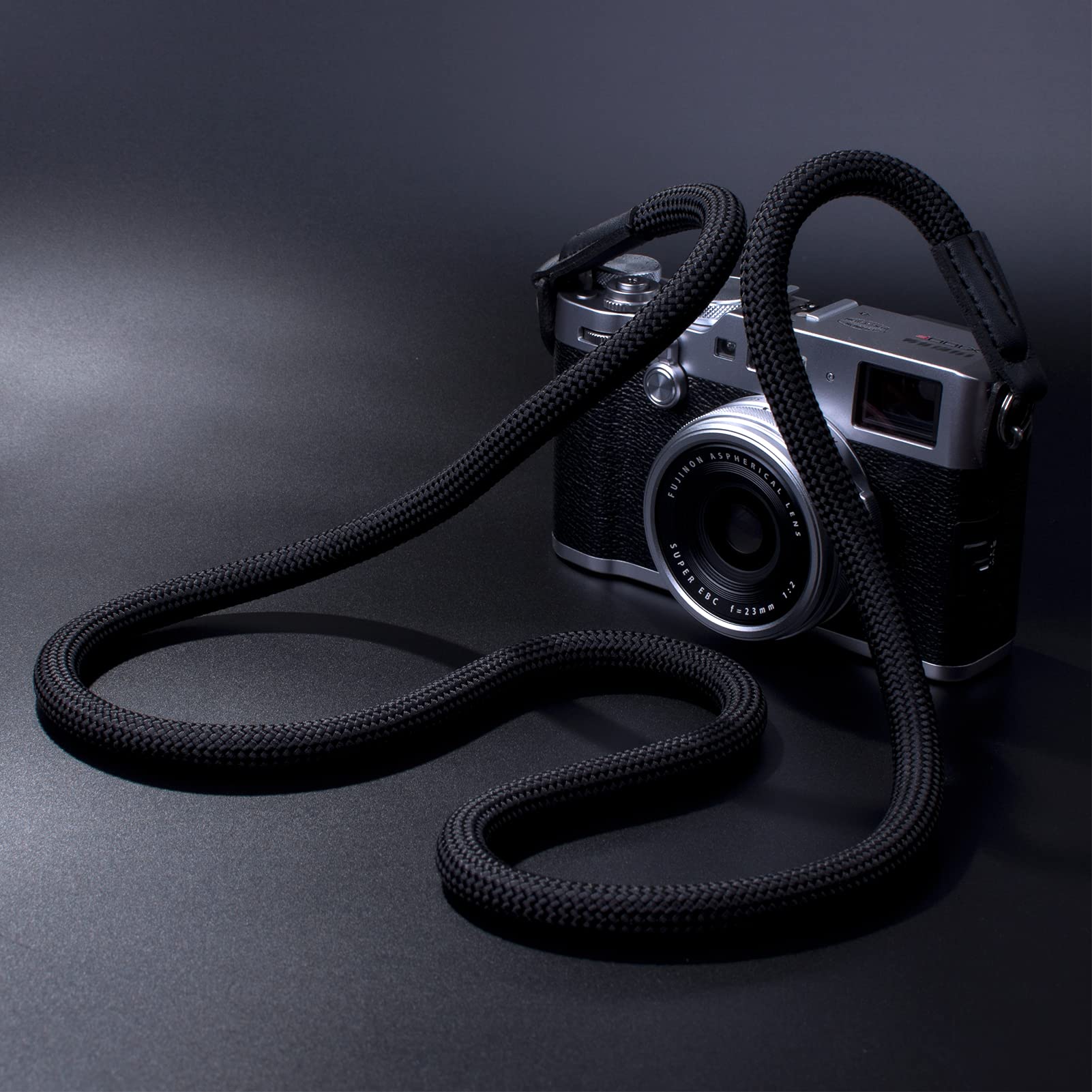 **VKO Camera Strap - Durable Climbing Rope Neck & Shoulder Strap for DSLR, SLR, Mirrorless Cameras - 120cm Adjustable (Black) - Perfect for Travel, Hiking & Outdoor Photography**