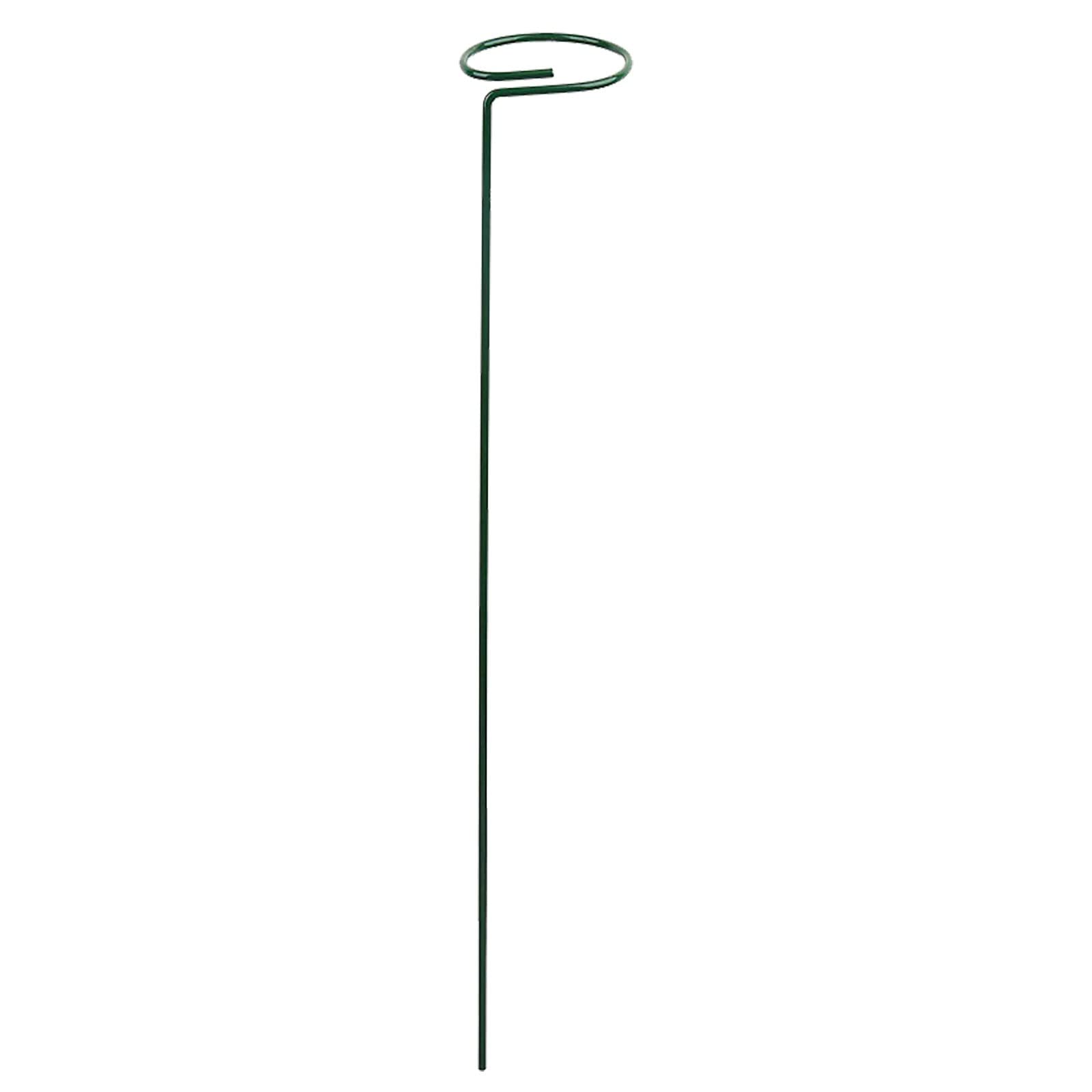 Dark Green Plant Support Stakes for Garden Flowers - Single Stem Plant Cage for Orchid, Lily, Peony & Rose - Durable Fake Plant Floor Decor for Indoor/Outdoor Use - Perfect for Home Gardening, Wedding Decor & Office Plants (One Size)