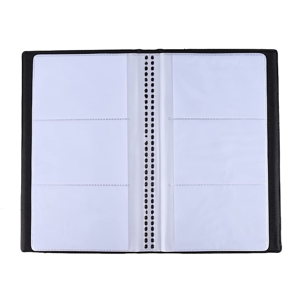 Premium 120-Slot Business Card Holder - Leather Name Card Organizer Booklet for Credit Cards & IDs | Perfect for Travel, Networking & Office Organization