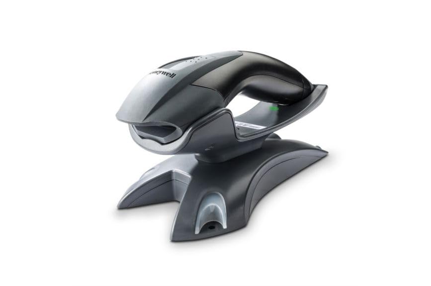 Honeywell 1202G-2USB-5 Voyager 1202G Barcode Scanner with USB Kit, Bluetooth Charging & Communication Base, Type A Straight Cable - Black | Ideal for Retail, Warehouse & Inventory Management