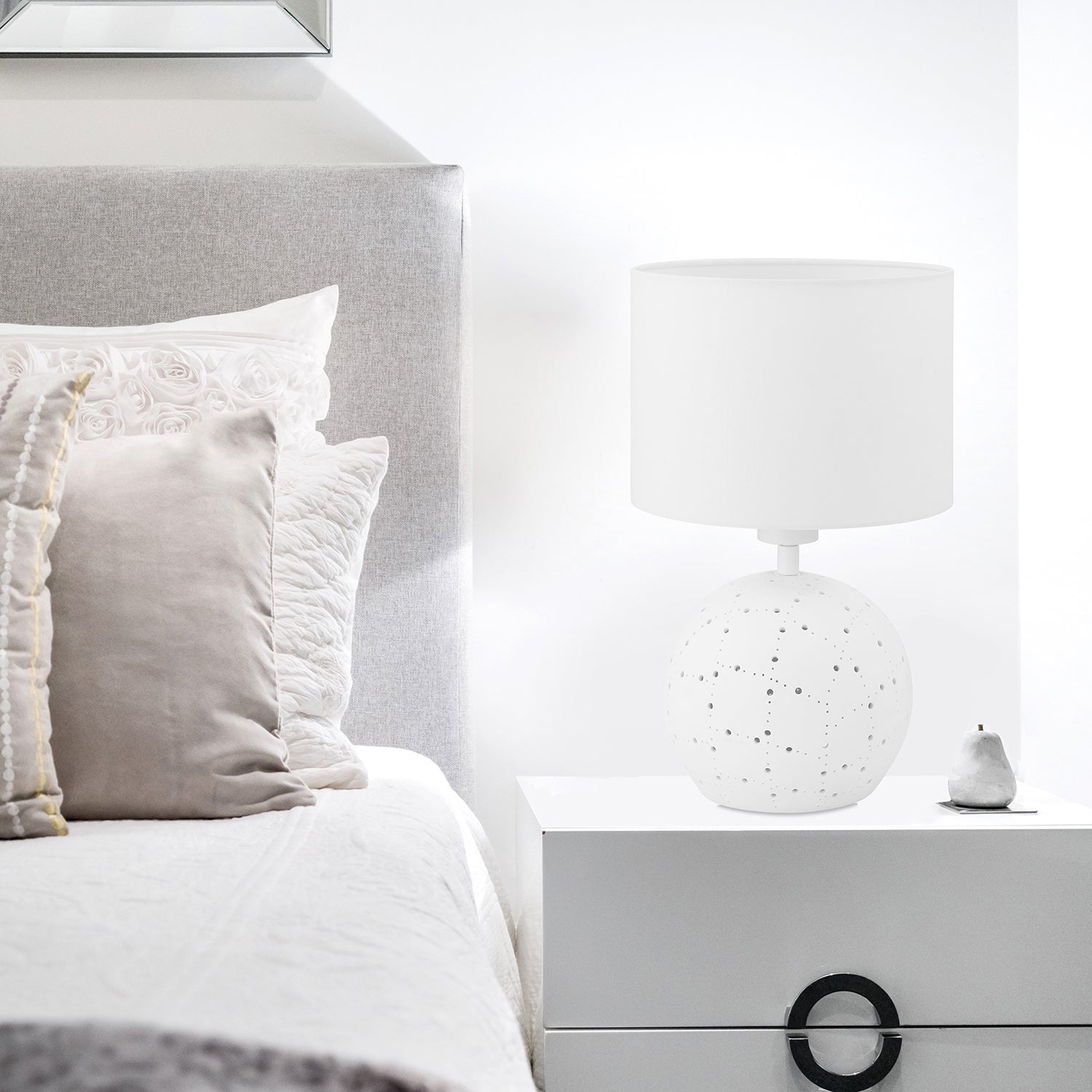 Montalbano Table Lamp - Modern LED Desk Light for Home Office, Bedroom & Living Room - Stylish Nightstand Lamp with Adjustable Brightness - Perfect for Reading, Working & Relaxing