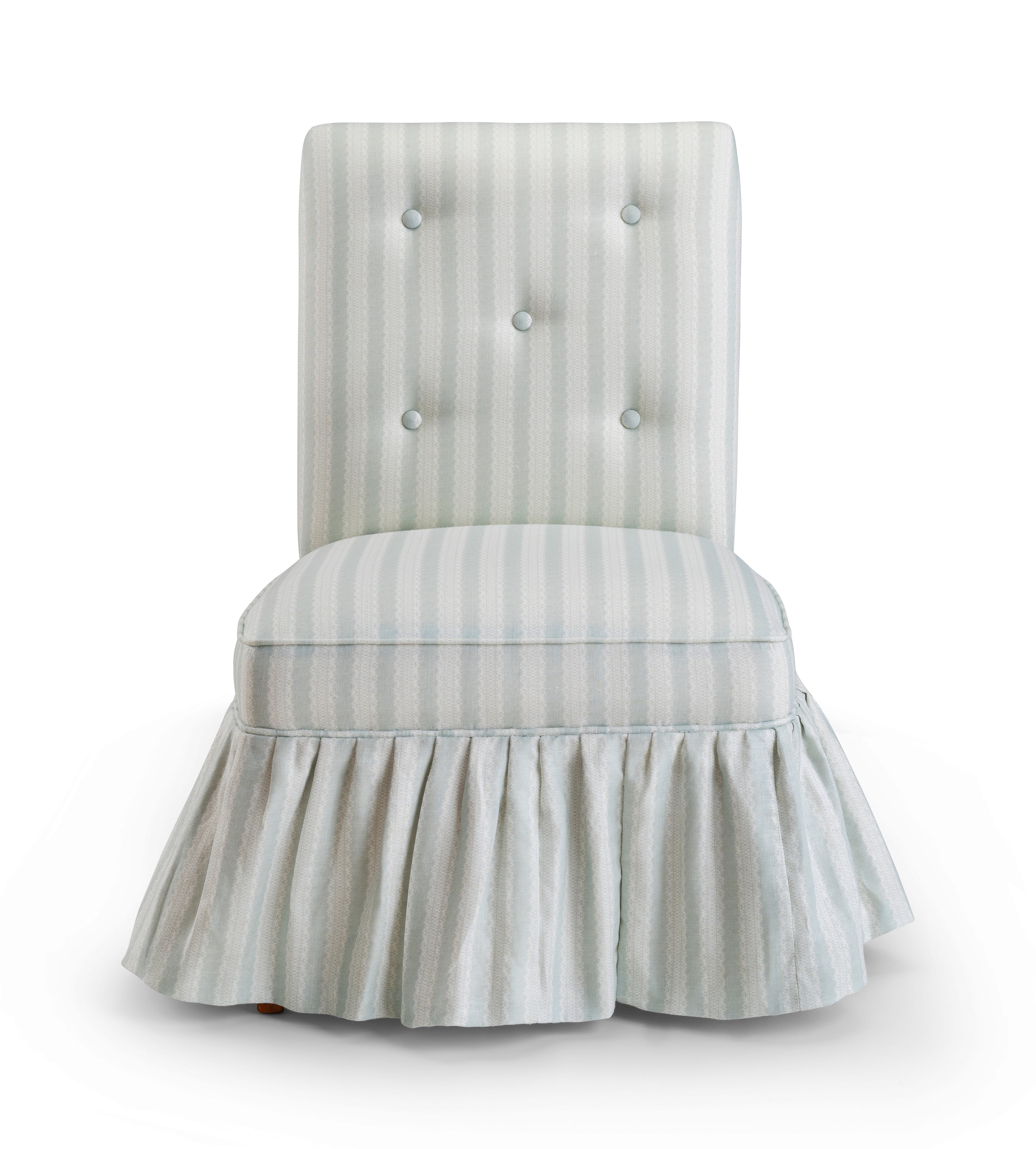 Button Back Bedroom Chair - Upholstered Accent Chair for Living Room, Bedroom & Office - Comfortable & Stylish Home Decor