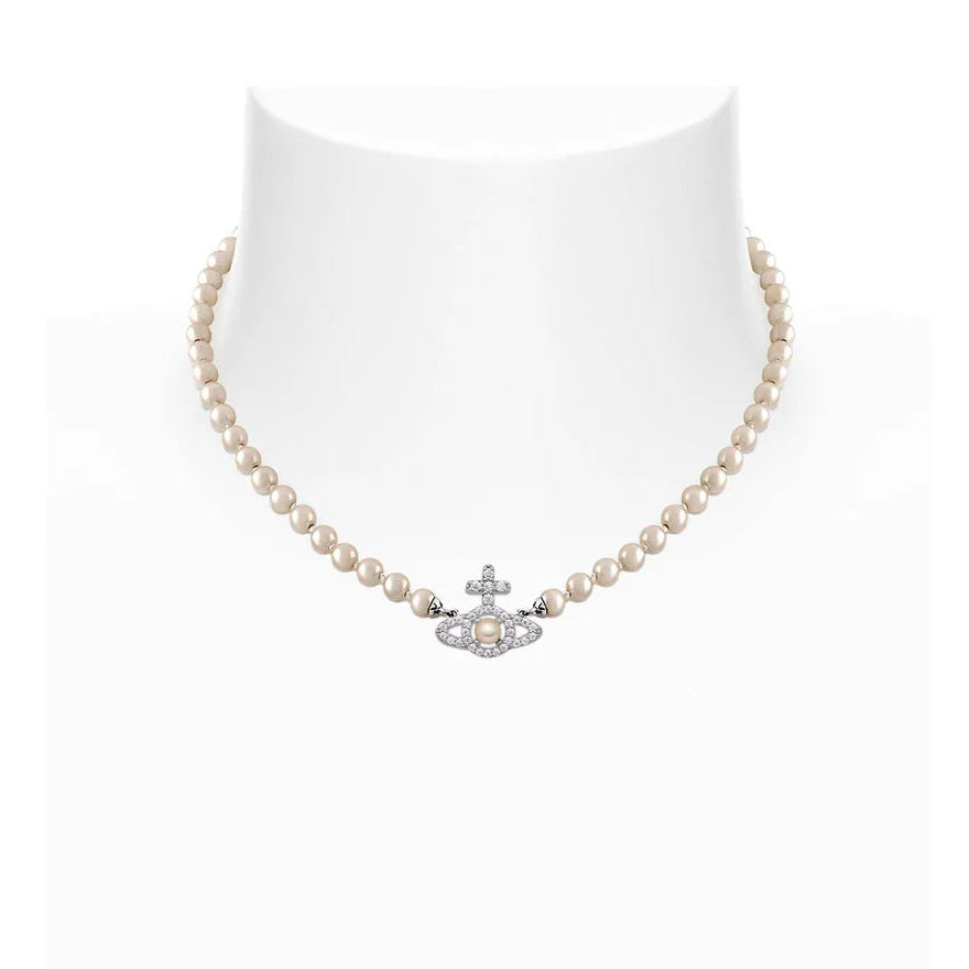 Vivienne Westwood Olympia Pearl Necklace - Elegant Fashion Jewelry for Women, Perfect for Parties, Weddings & Special Occasions