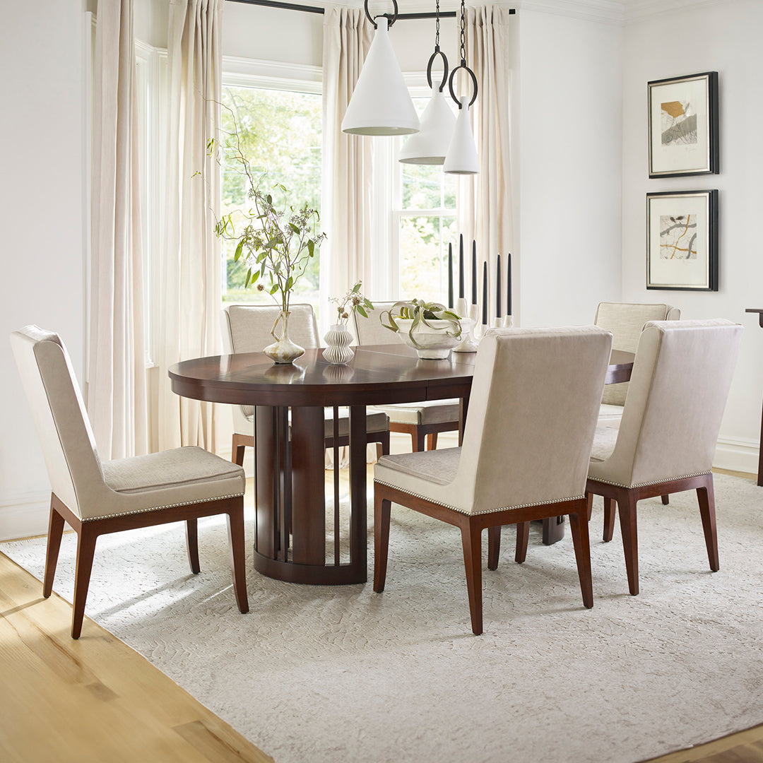 Park Slope Round Dining Table – Modern Wooden Kitchen Table for 4-6 People | Perfect for Small Spaces, Breakfast Nooks & Cozy Family Meals