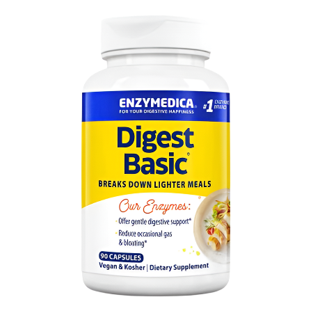 Enzymedica Digest Basic - 90 Capsules | Digestive Enzyme Supplement for Gut Health & Bloating Relief | Supports Digestion After Meals
