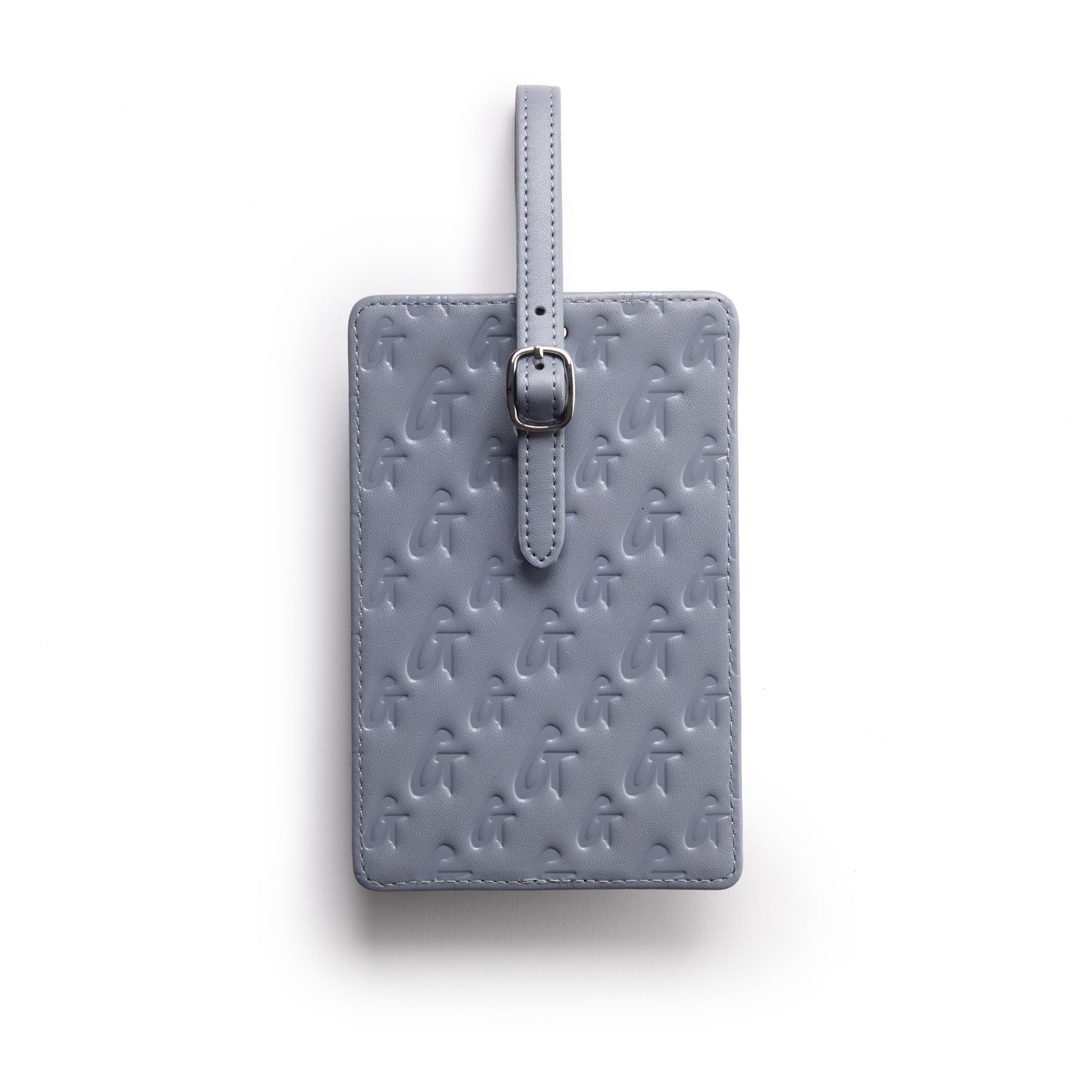 Personalized Monogram Luggage Tag in Gray - Perfect for Travel, Suitcases, and Backpacks