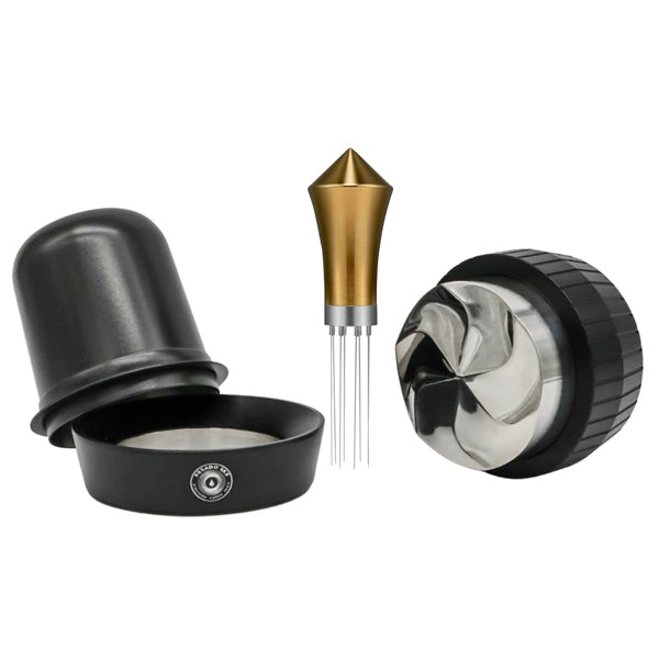 Premium Espresso Distribution Bundle - Heavy Duty Coffee Leveling Tool for Baristas & Home Brewing - Perfect for Espresso Machines & Coffee Shops
