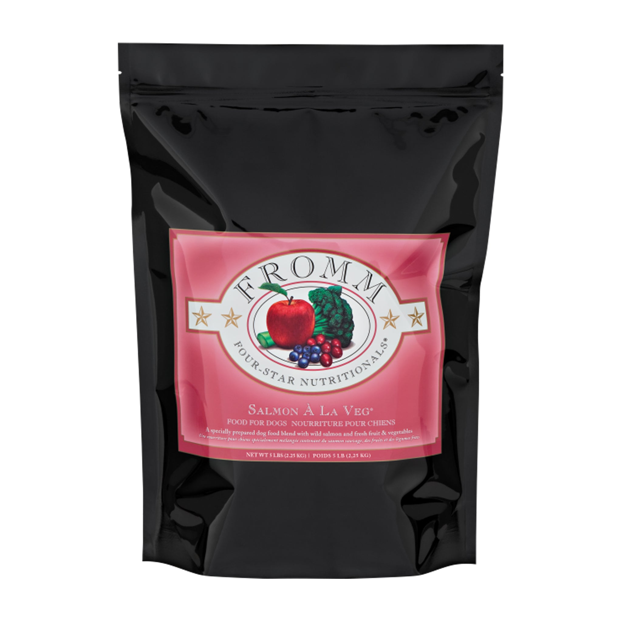 Fromm Salmon À La Veg Recipe Dry Dog Food - Grain-Free, High-Protein Dog Food for All Breeds - Perfect for Adult Dogs with Sensitive Stomachs | Ideal for Daily Meals, Training Treats & Weight Management