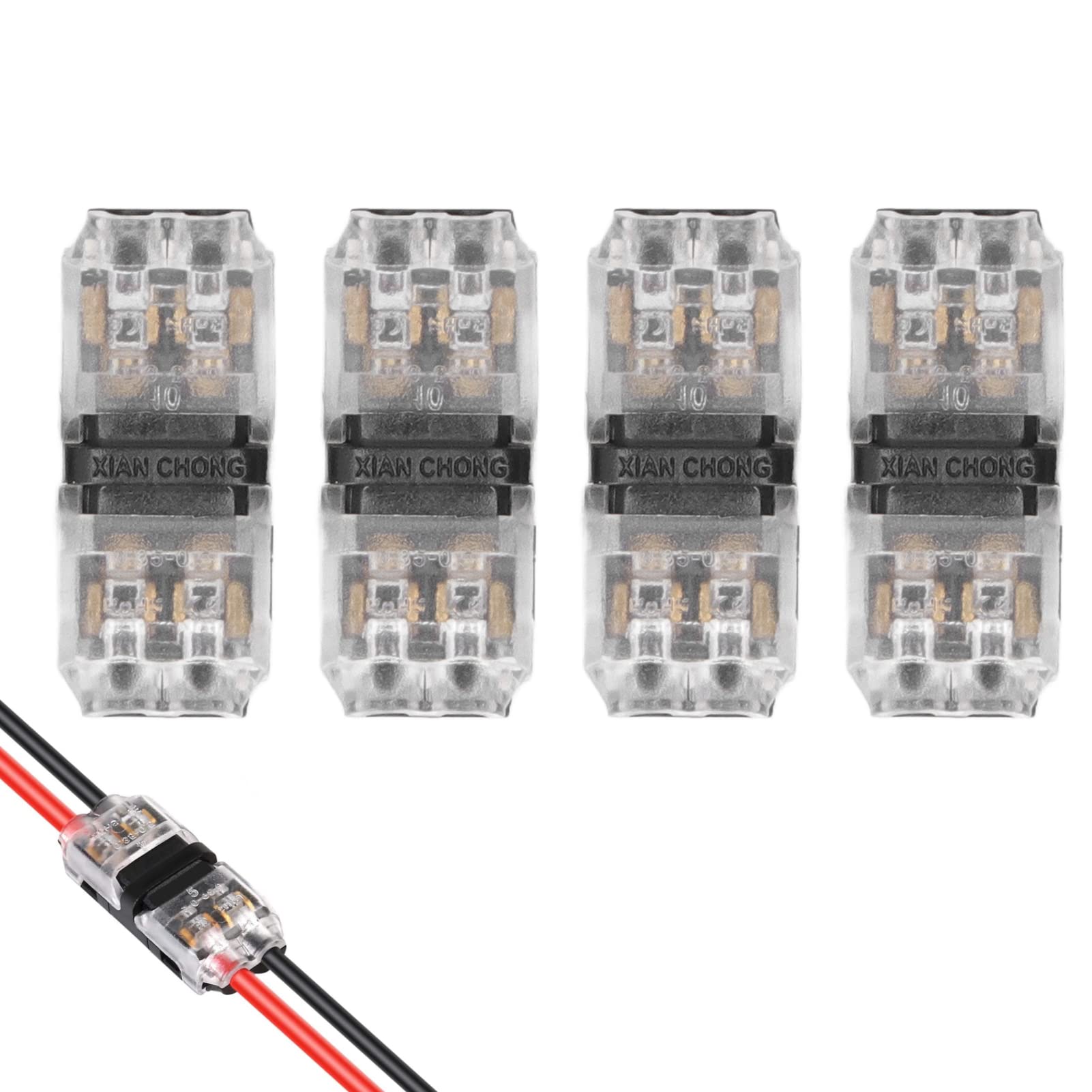 Akozon 15pcs Low Voltage 2-Way Automotive Wire Connectors - I Type 2 Pin Terminals for Car Electrical Wiring | Perfect for DIY Auto Repairs & Vehicle Maintenance