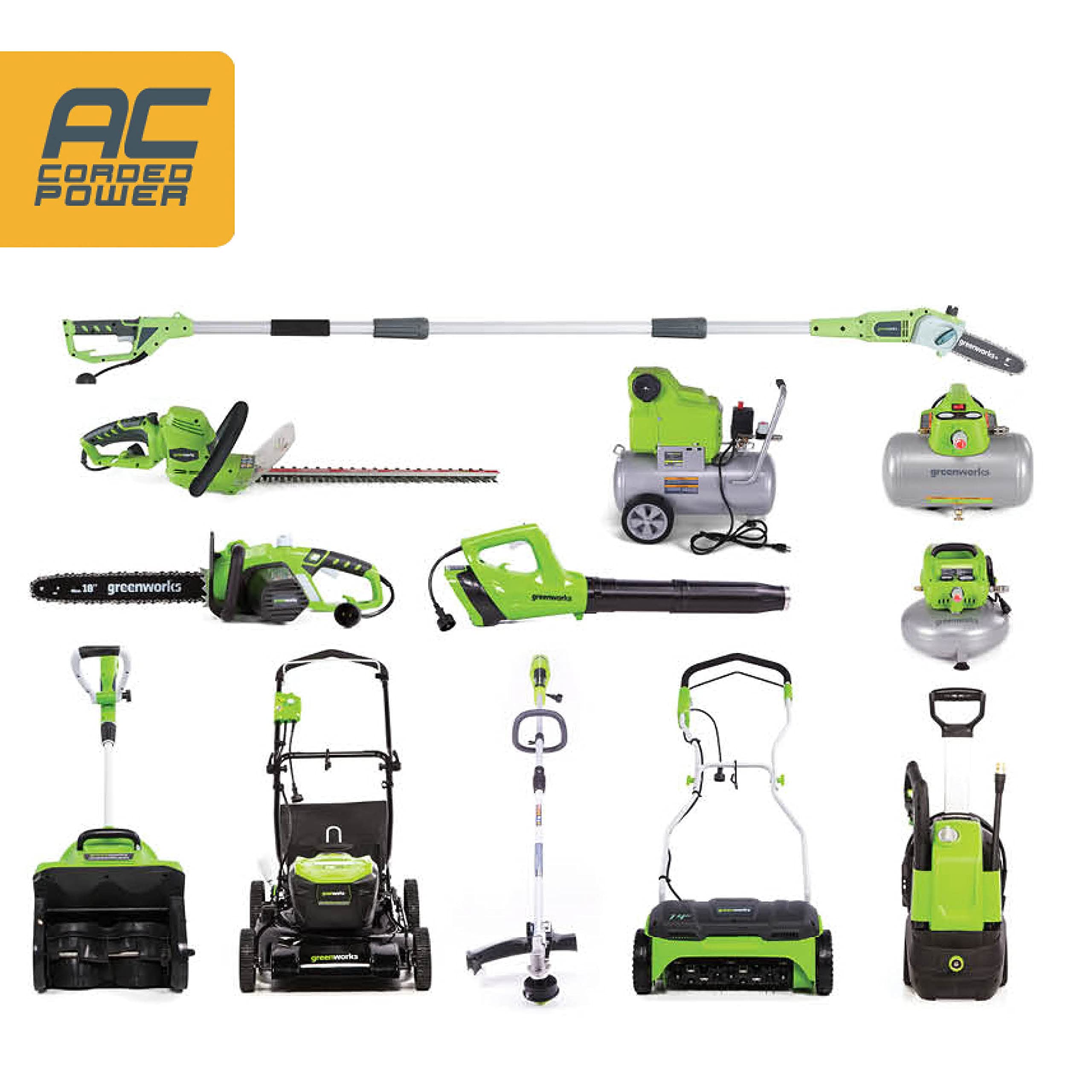 Greenworks 12 Amp Electric Corded Lawn Edger 27032 - Professional Grass Trimmer for Perfect Lawn Edging, Ideal for Driveways, Sidewalks & Landscape Borders
