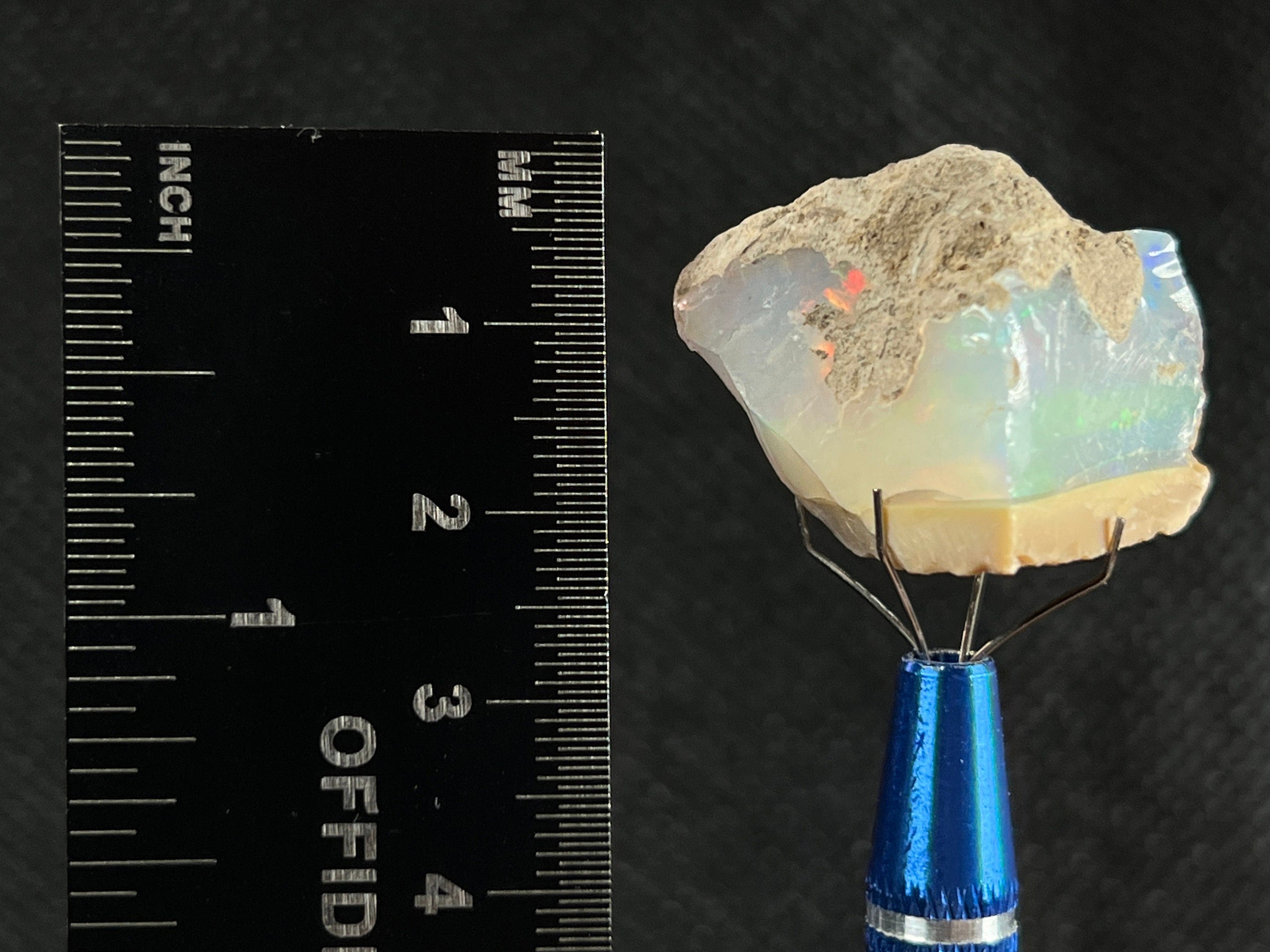 Premium 4A+ Welo Opal Raw Crystal - Natural Cutting Grade Opal Gemstone, October Birthstone (50659) for Jewelry Making, Collecting & Healing Crystals