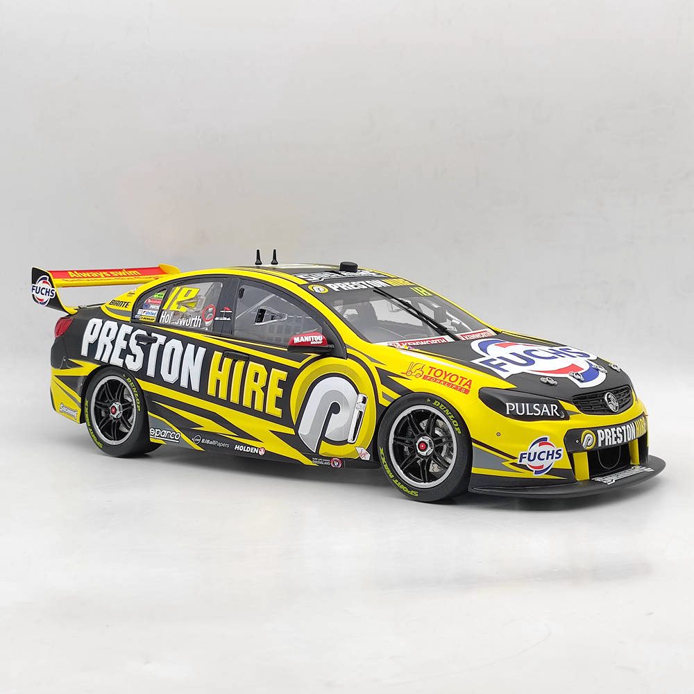 1:12 Scale Preston Hire Racing Holden VF Commodore Supercar 2016 - Detailed Resin Model Car Toy for Collectors & Racing Fans - Perfect Gift for Car Enthusiasts & Display in Home, Office, or Man Cave
